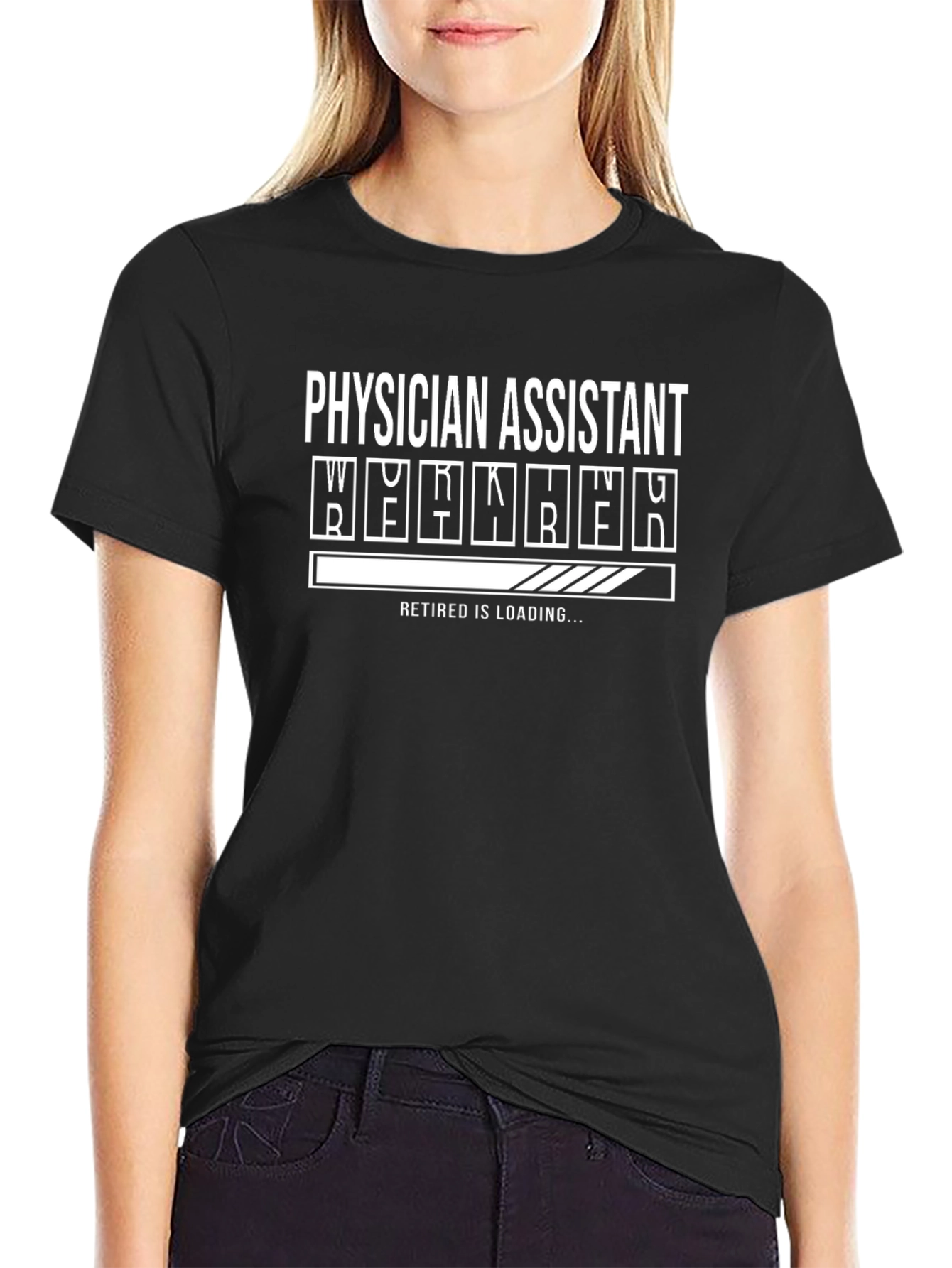Physician Assistant Retirement Loading Funny T-Shirt