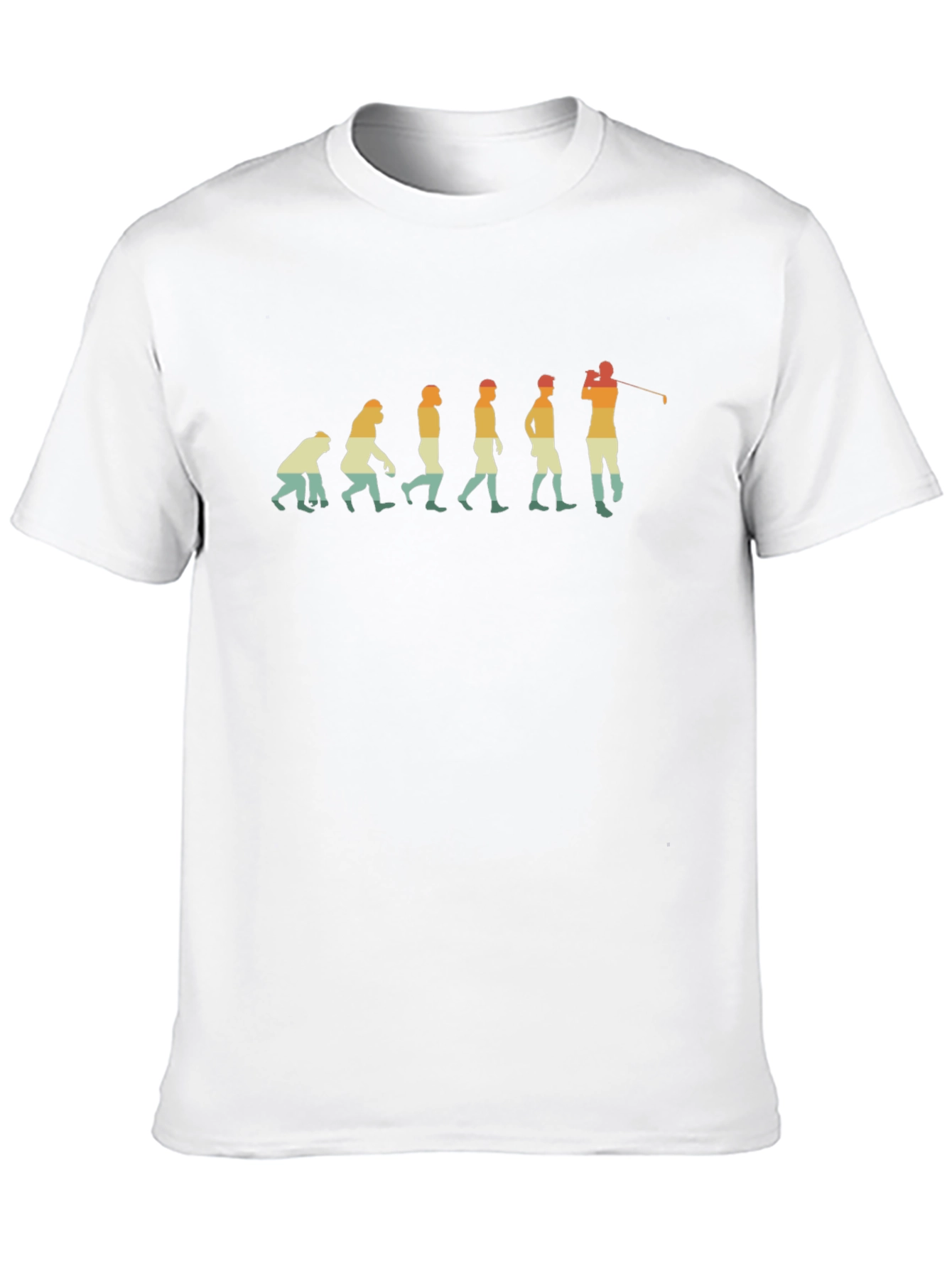 Evolution of Golf T-Shirt - Black Tee