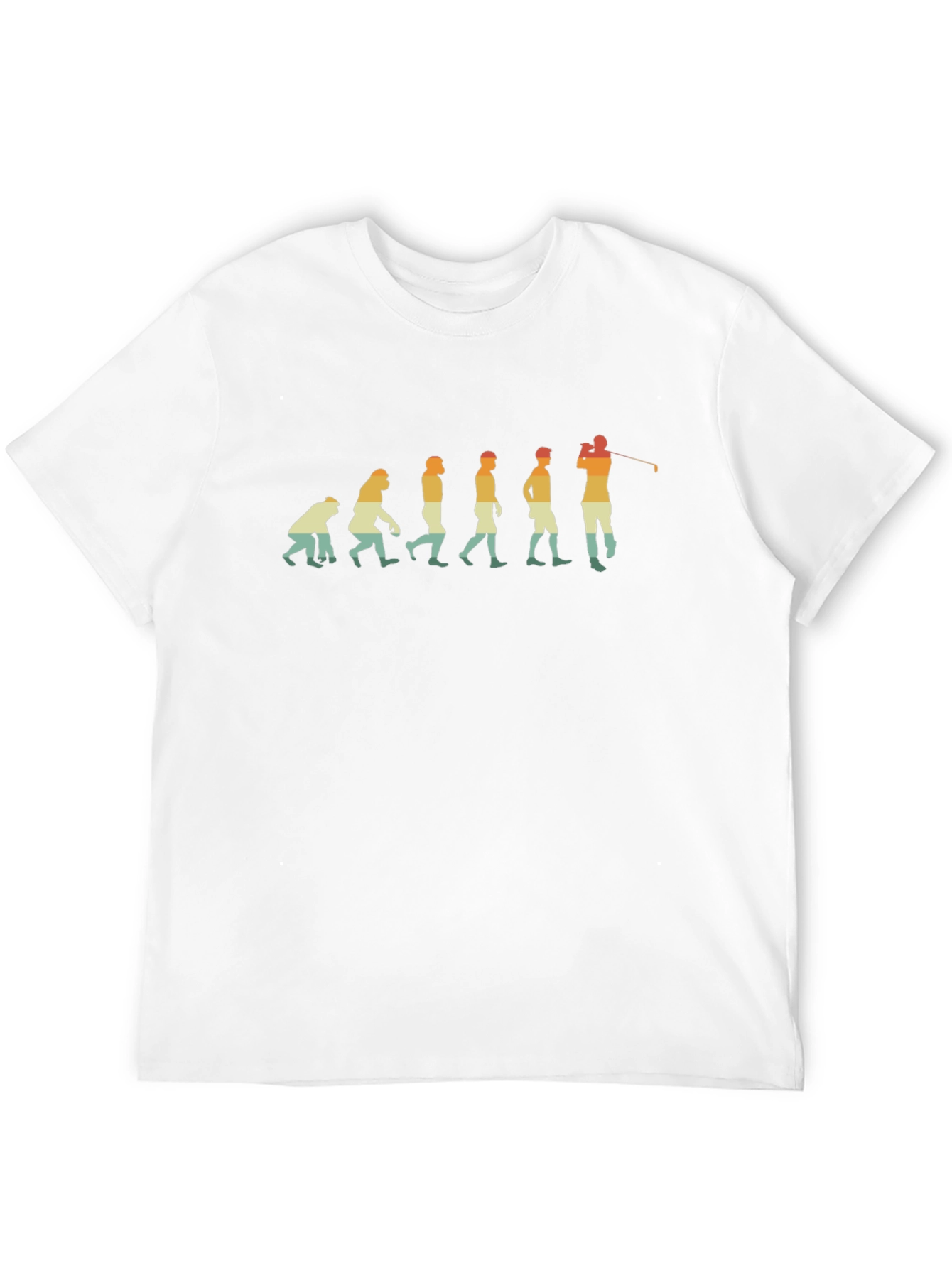 Evolution of Golf T-Shirt - Black Tee