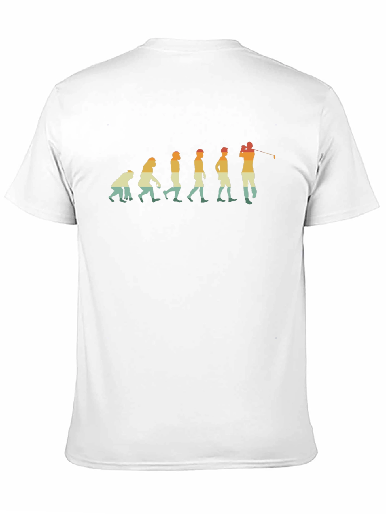 Evolution of Golf T-Shirt - Black Tee