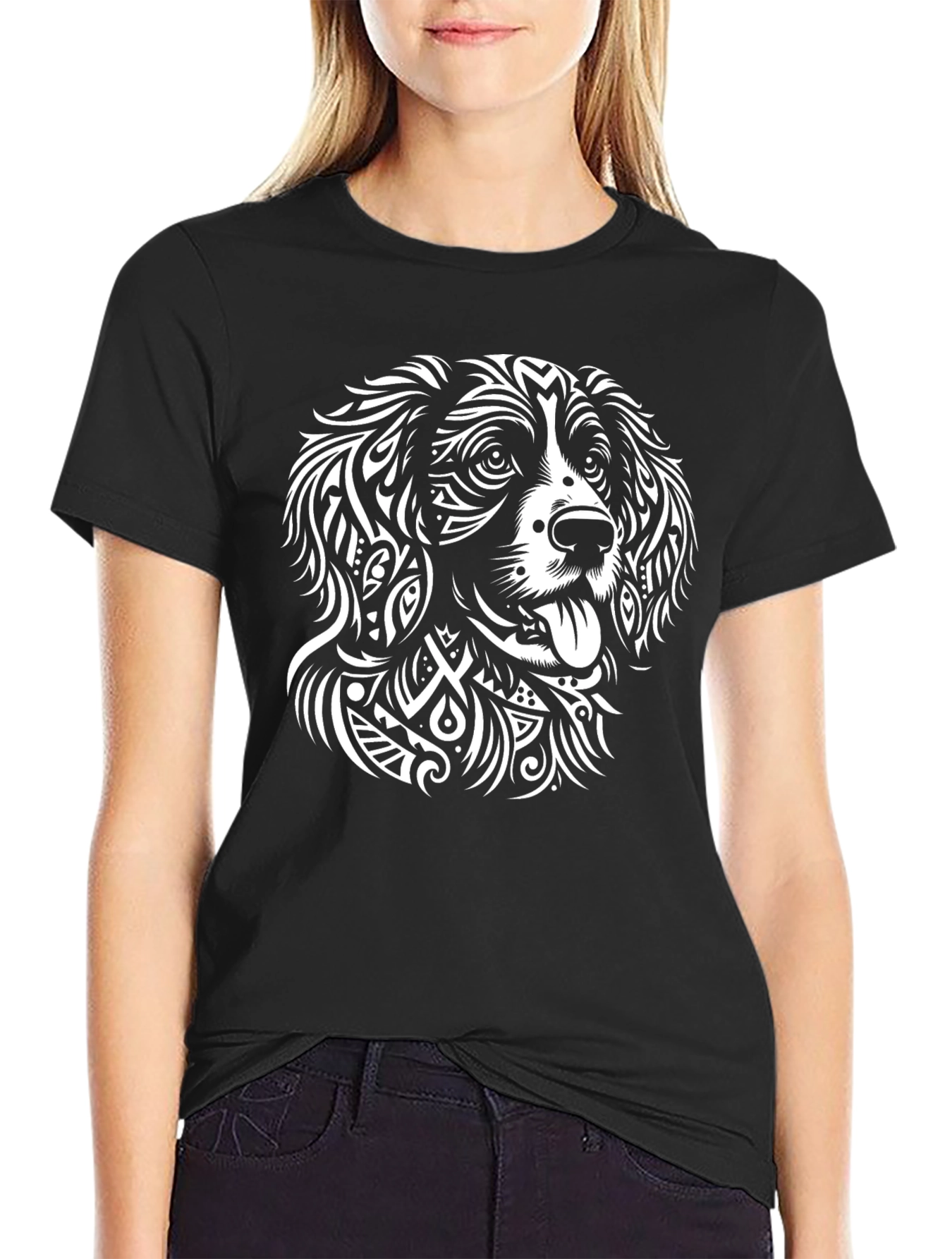 Dog Lover T-Shirt: Abstract Canine Art Tee