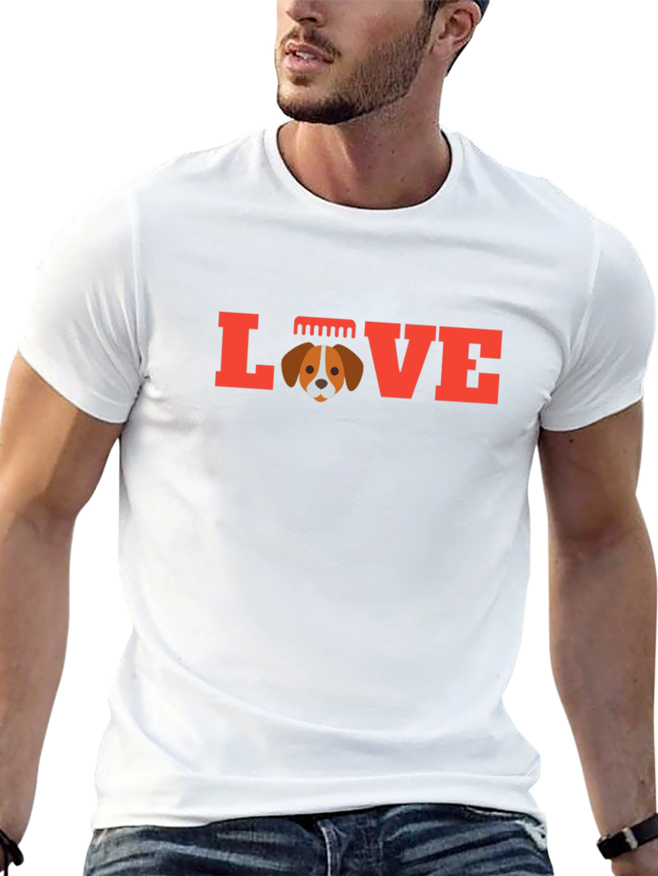 Love Dog T-Shirt - Cute Puppy Graphic Tee