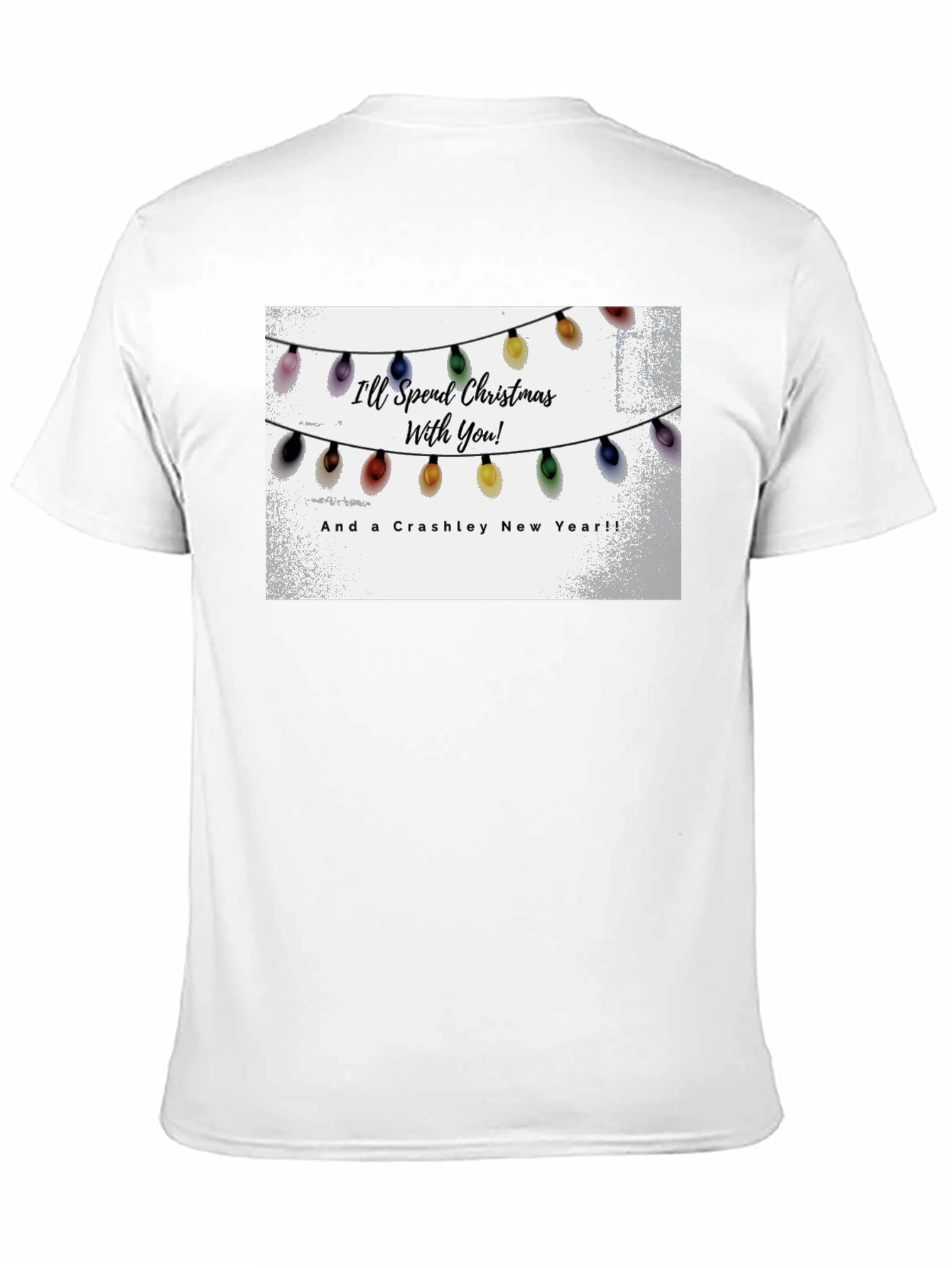 Crashley New Year Christmas Lights Graphic T-Shirt