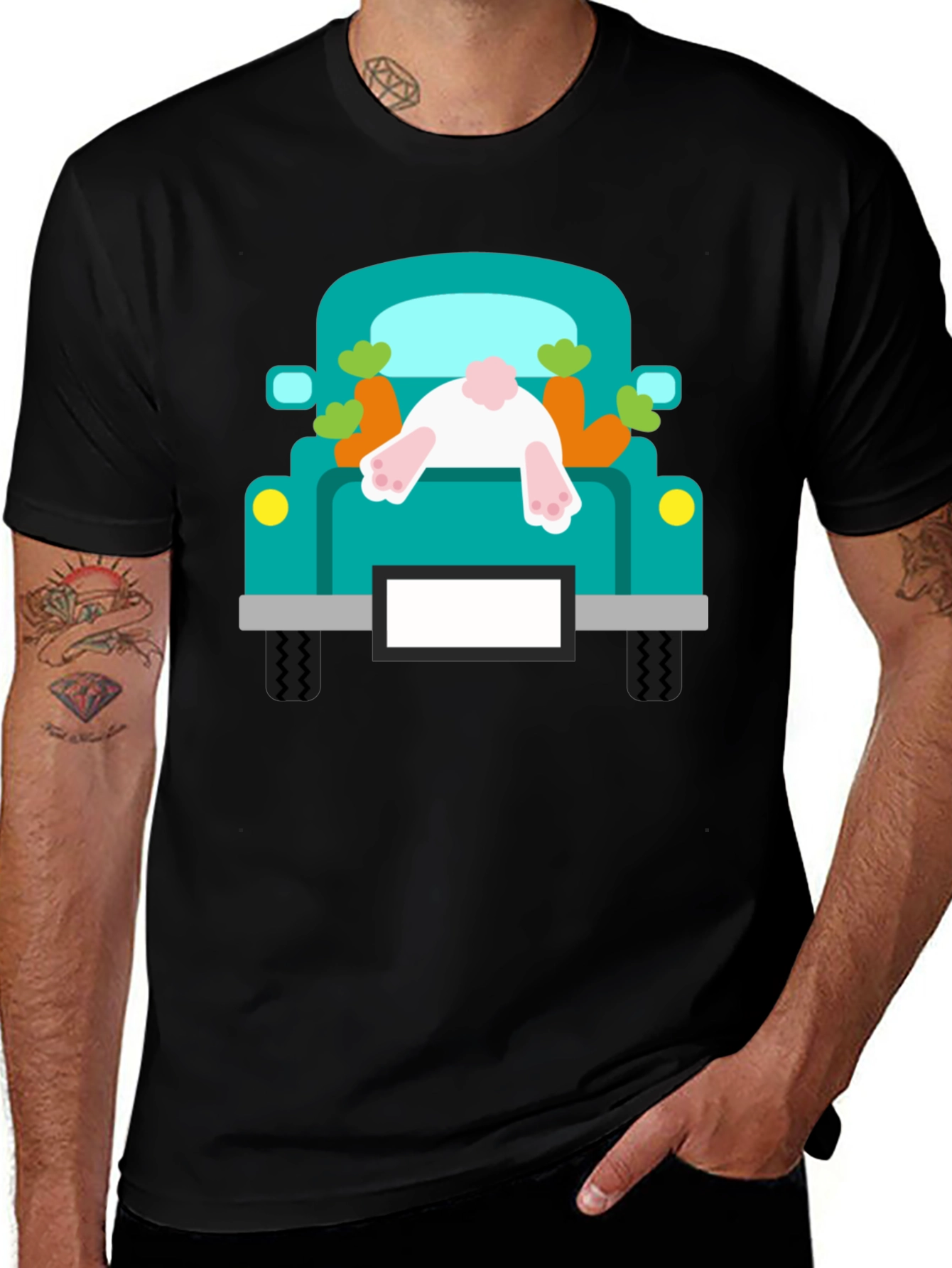 Bunny Truck Easter T-Shirt
