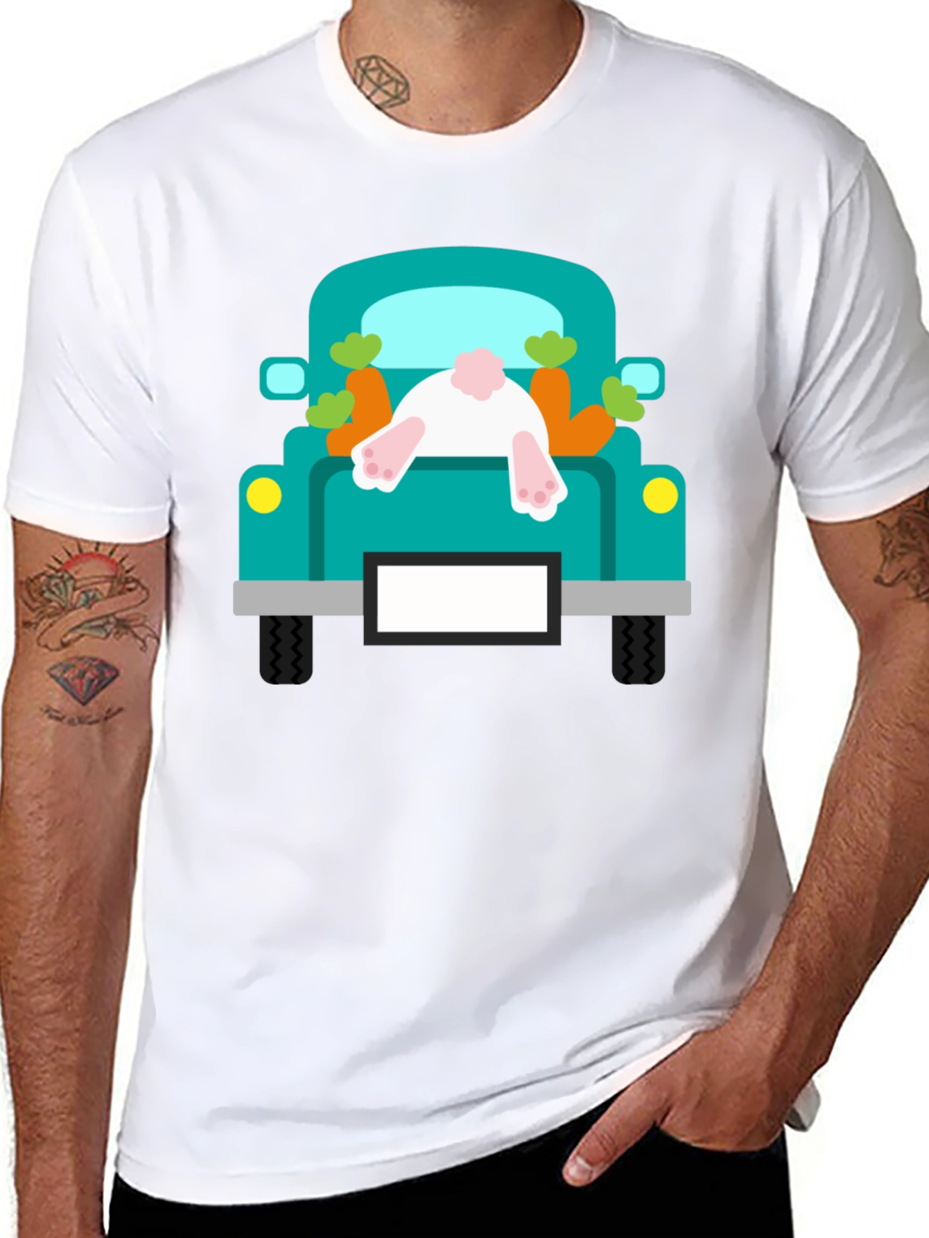 Bunny Truck Easter T-Shirt