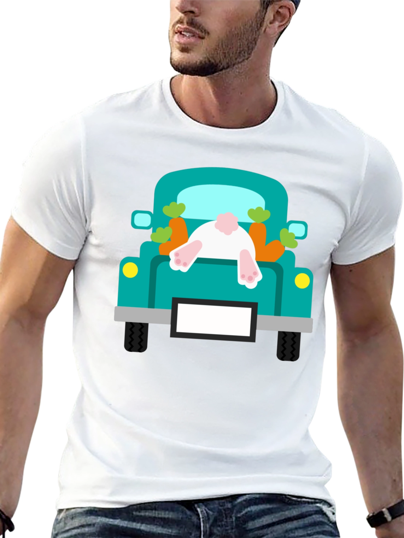 Bunny Truck Easter T-Shirt