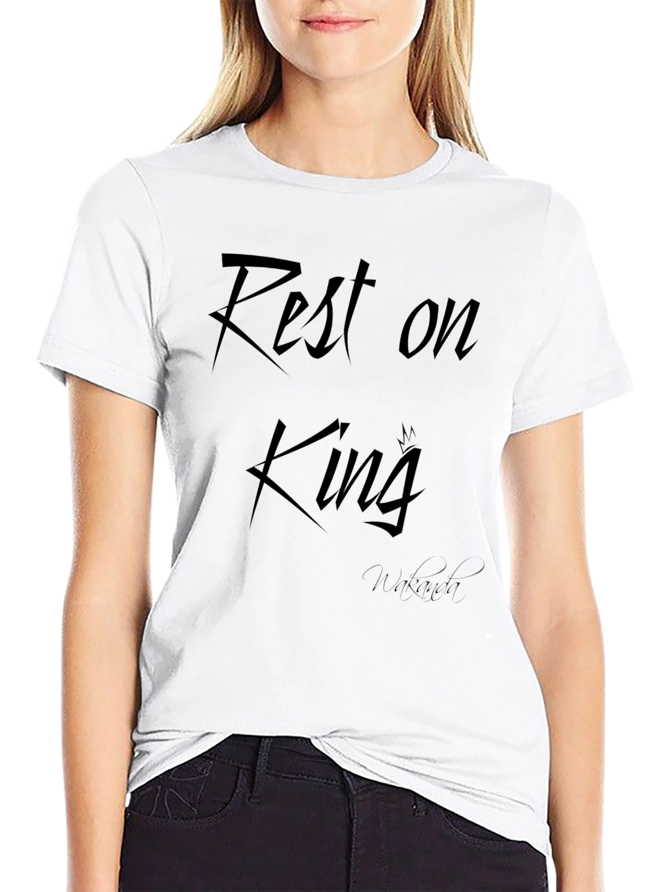 Rest on King Black T-Shirt