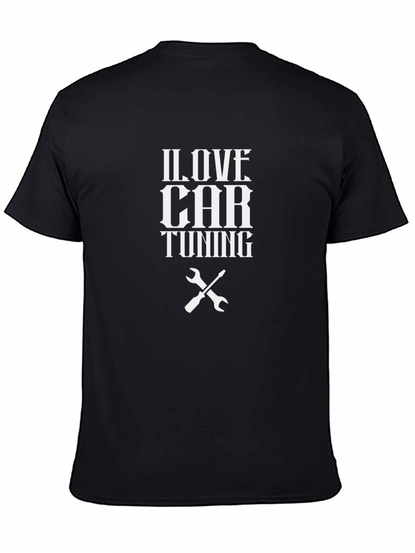 I Love Car Tuning Black T-Shirt