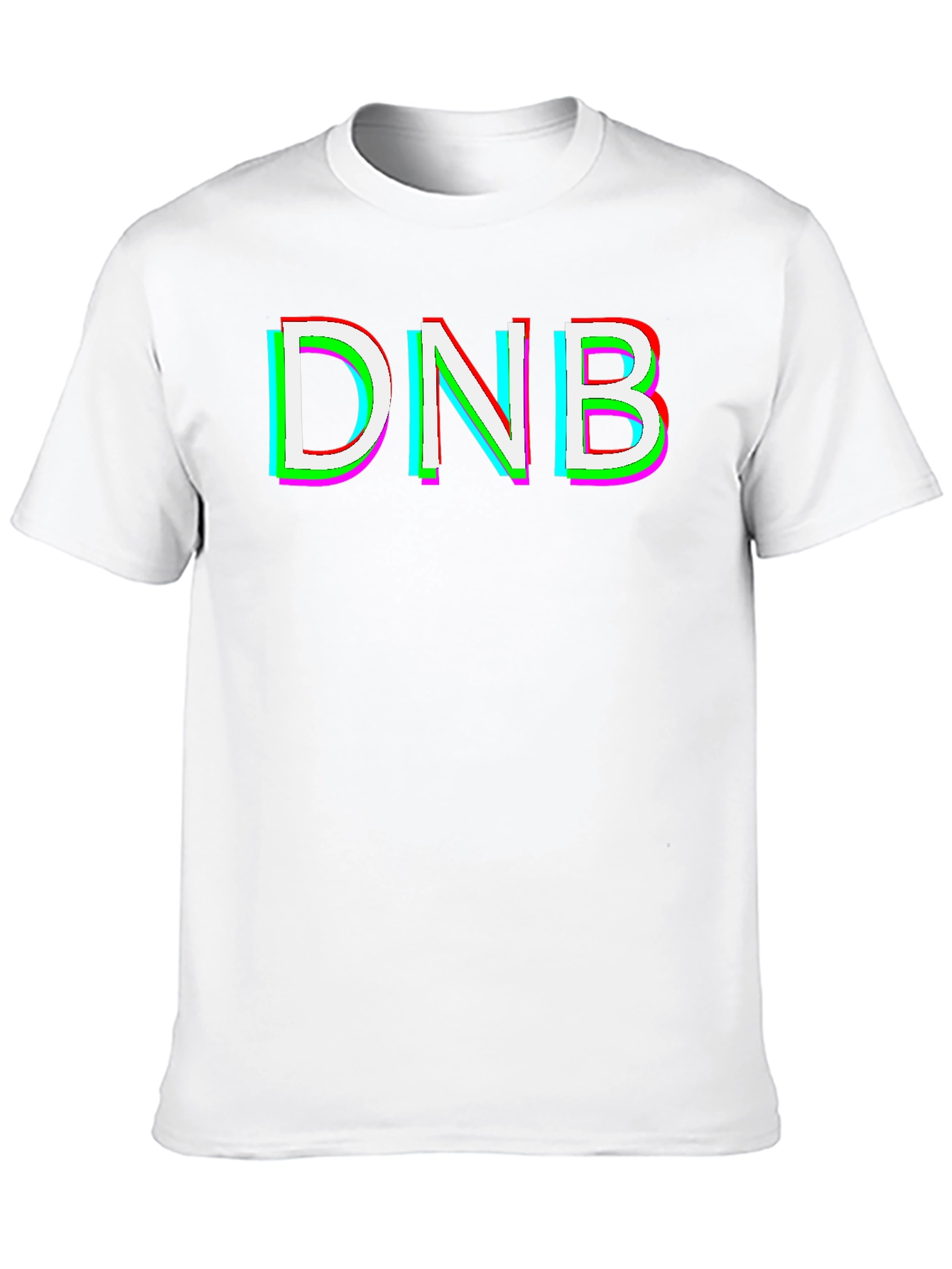 DNB Glitch Graphic T-Shirt - Black