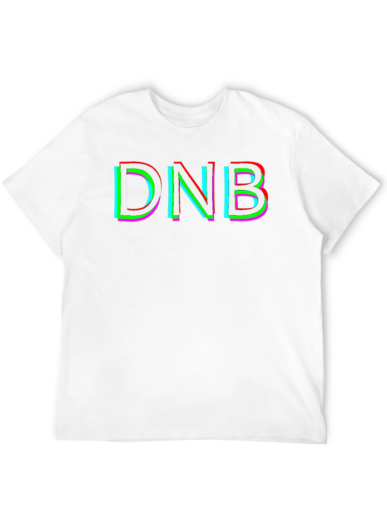 DNB Glitch Graphic T-Shirt - Black