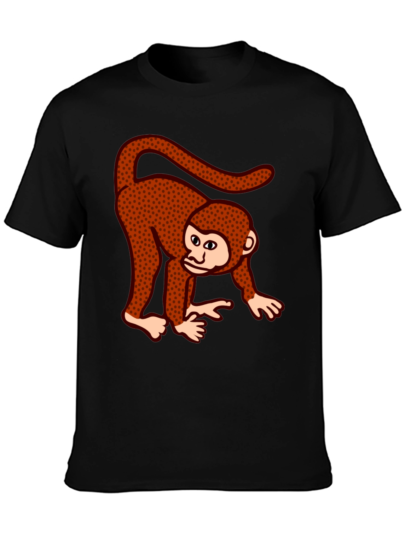 Funky Monkey Graphic T-Shirt - Casual Black Tee