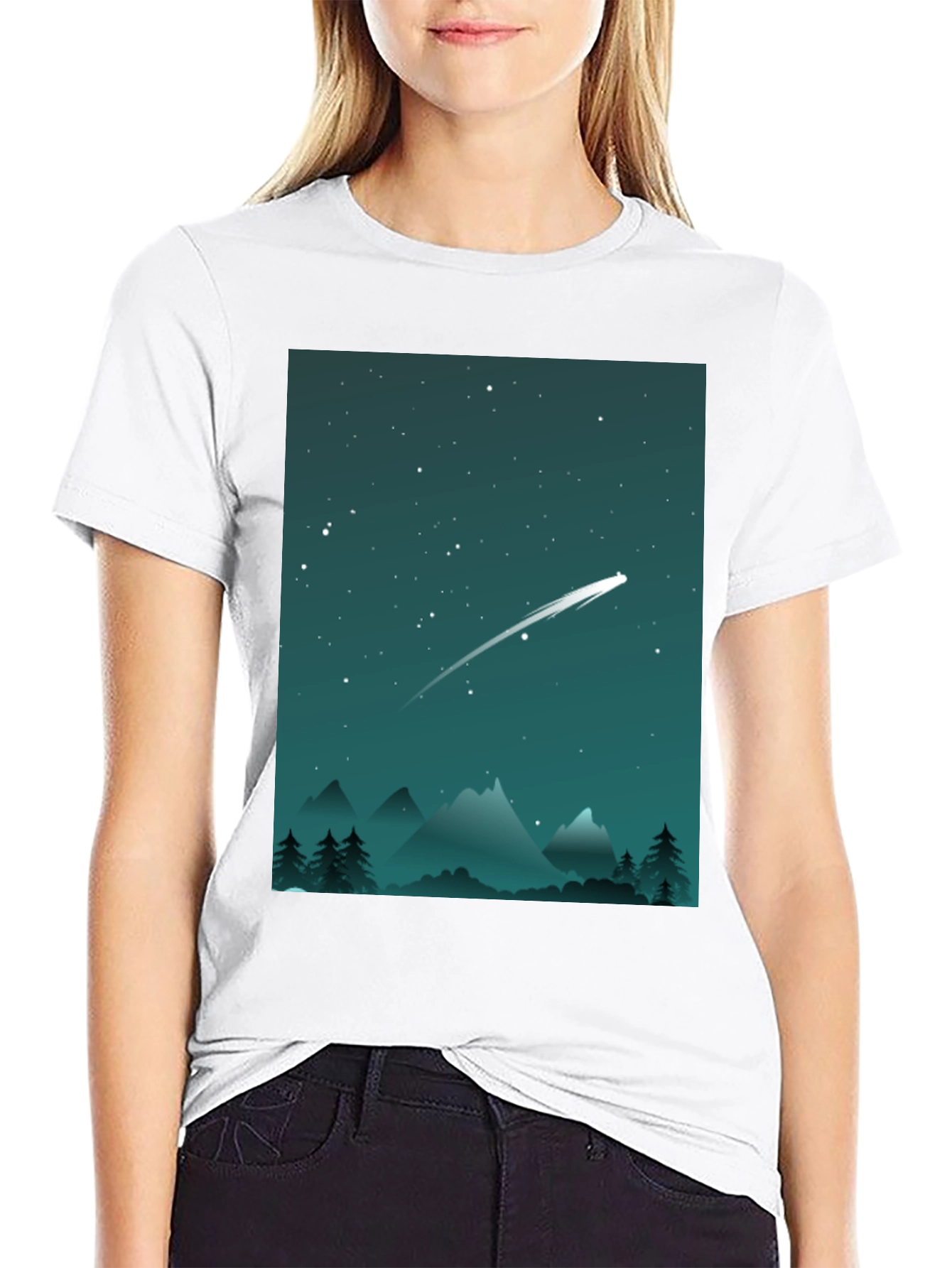 Starry Night T-Shirt - Celestial Adventure