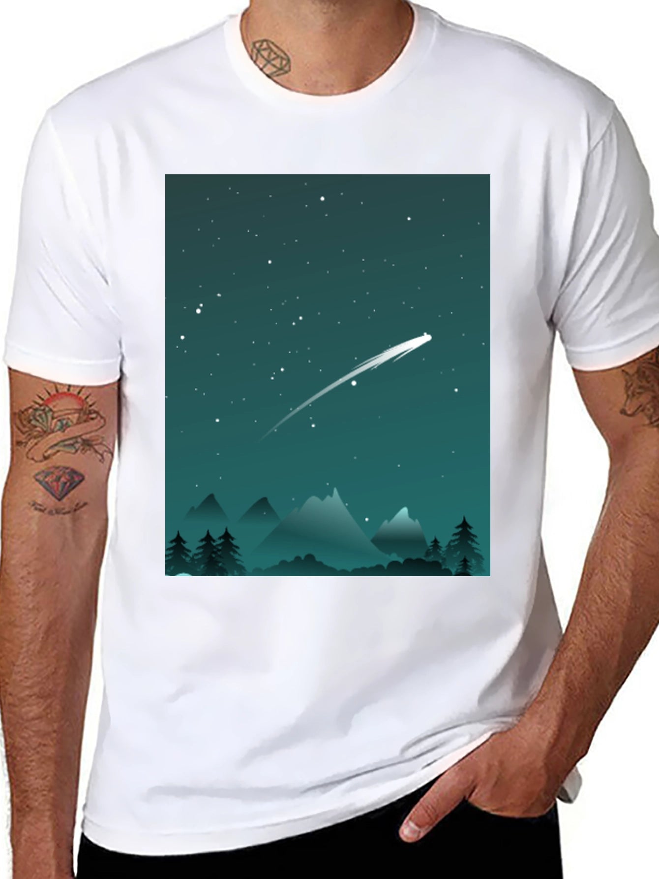 Starry Night T-Shirt - Celestial Adventure