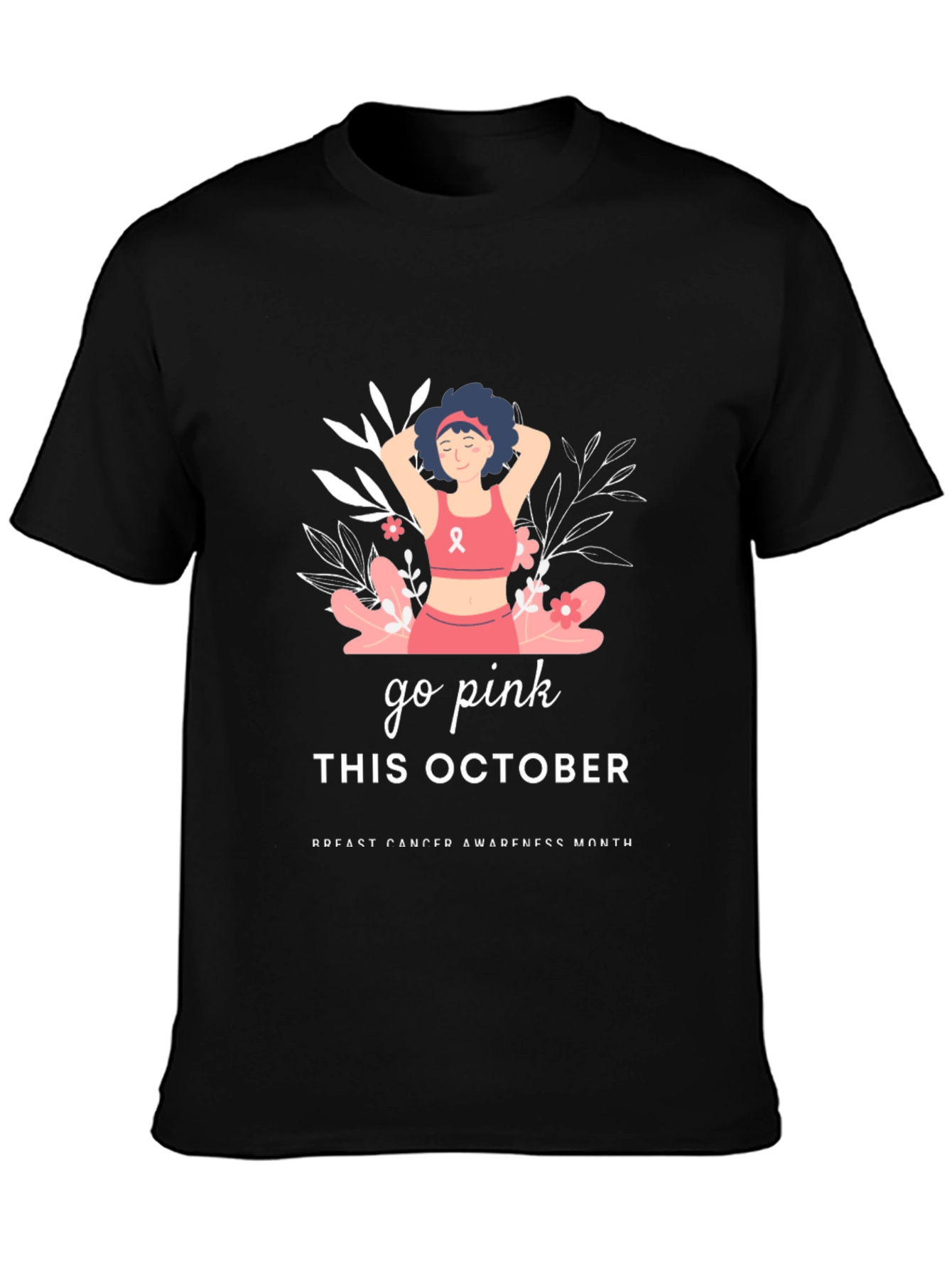 Go Pink Breast Cancer Awareness T-Shirt