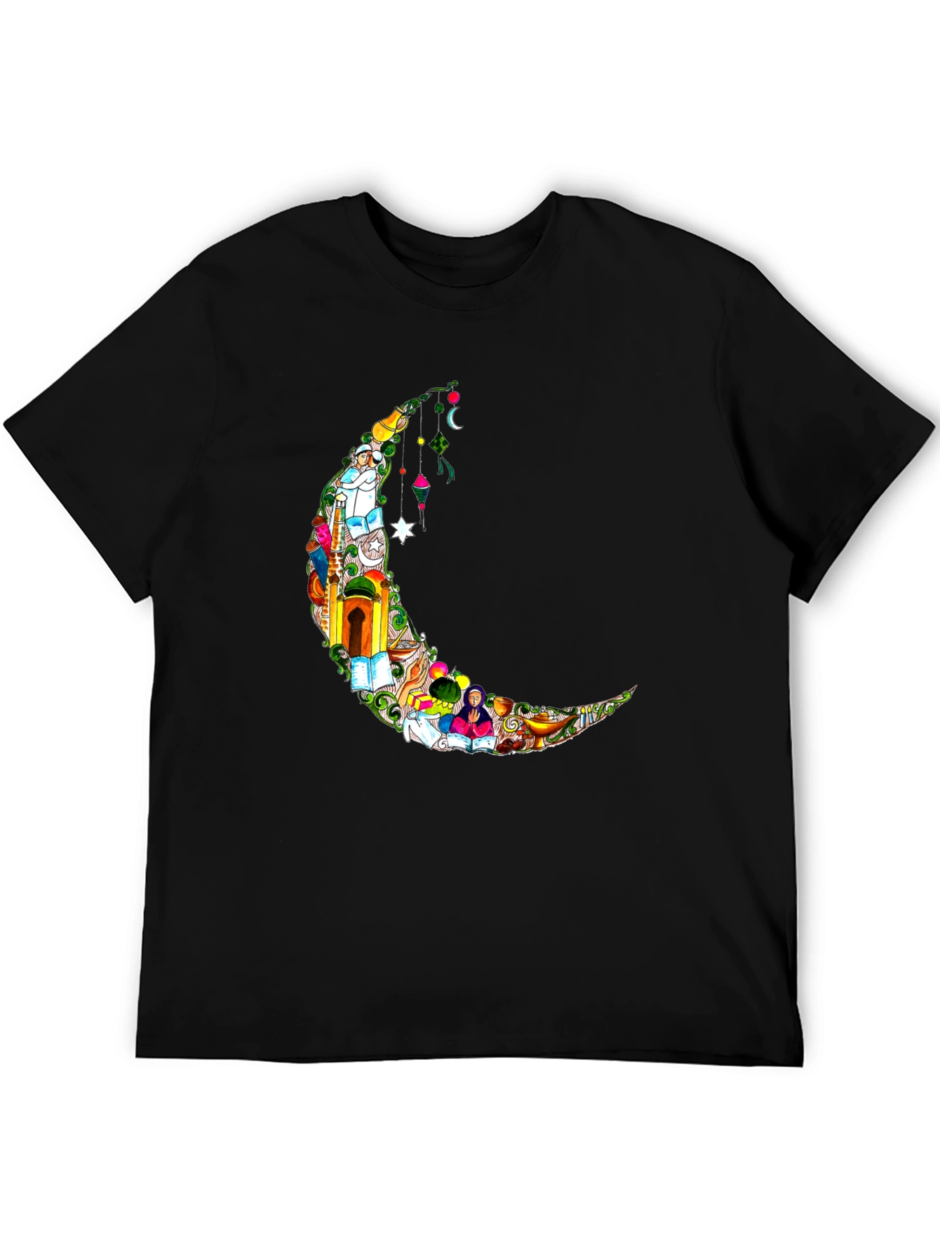 Crescent Moon Graphic Tee - Ramadan Style