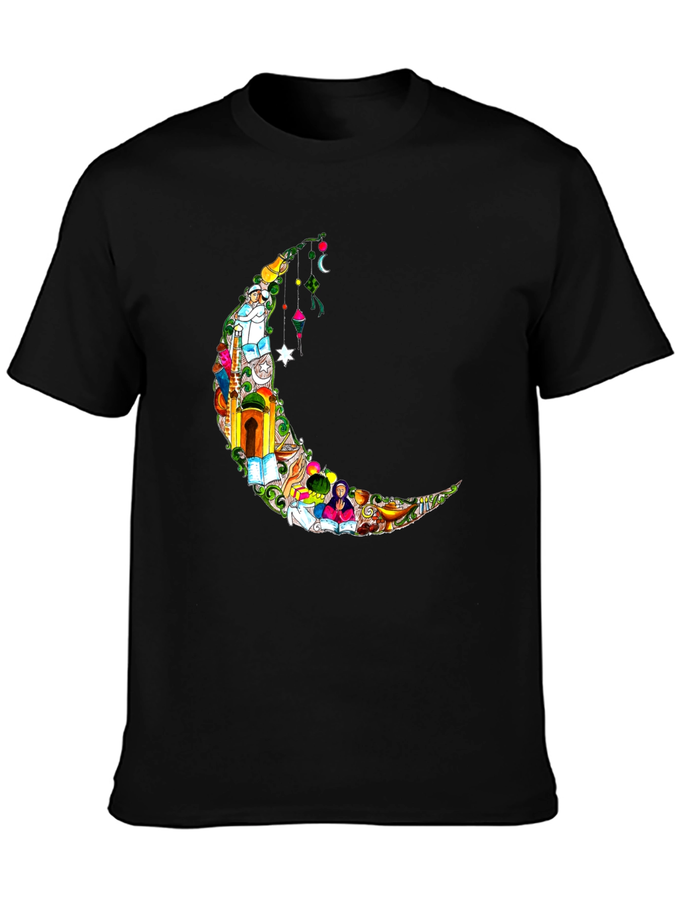 Crescent Moon Graphic Tee - Ramadan Style