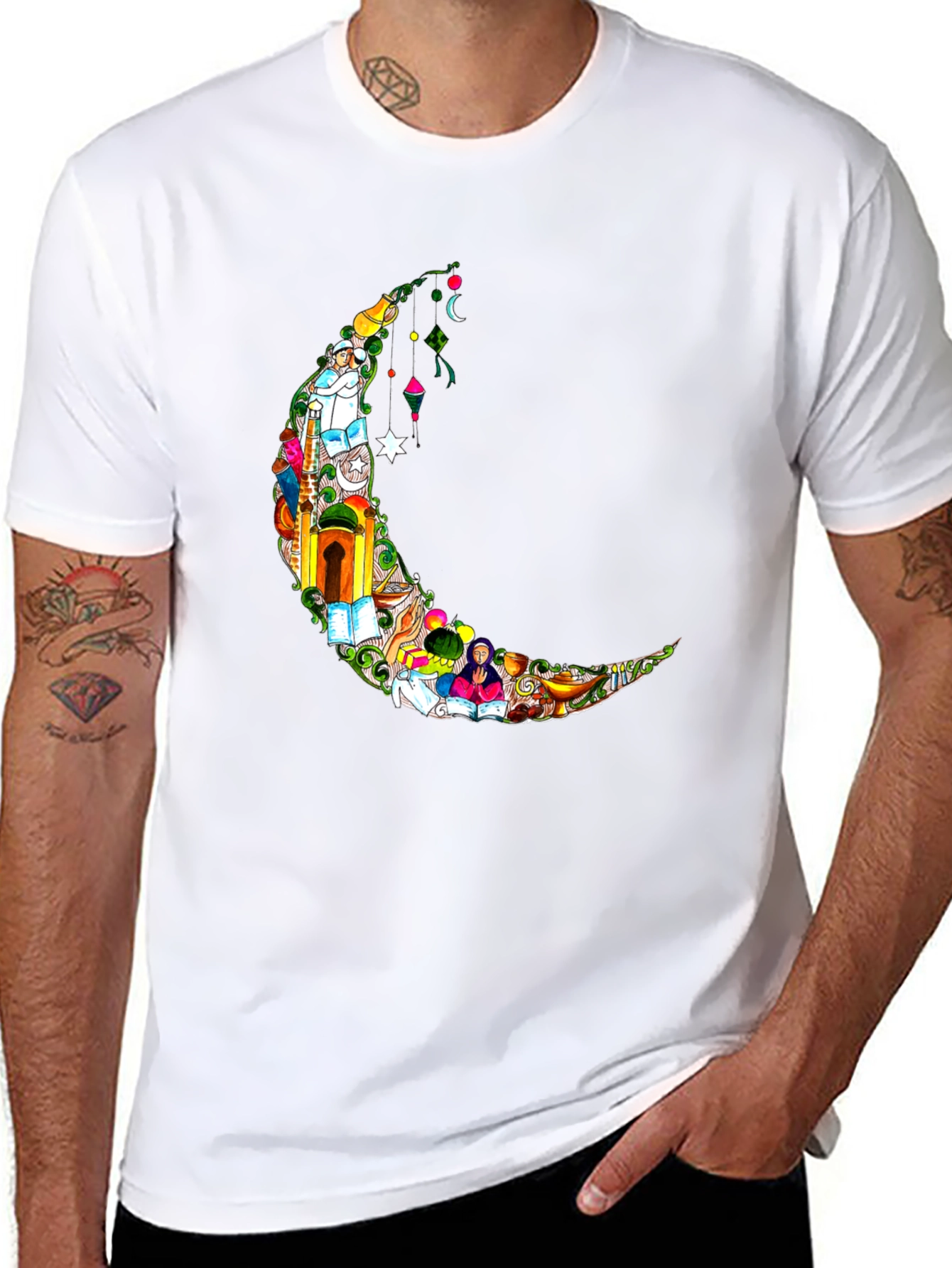 Crescent Moon Graphic Tee - Ramadan Style