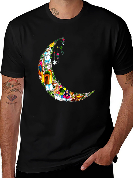 Crescent Moon Graphic Tee - Ramadan Style