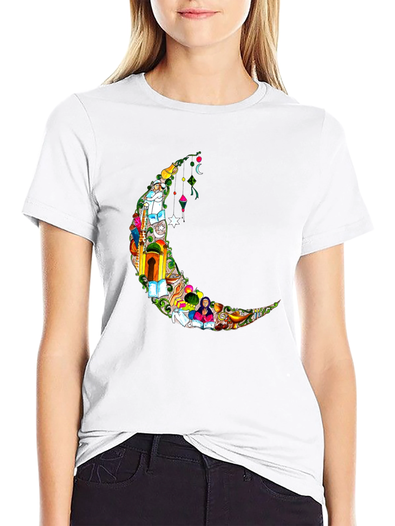 Crescent Moon Graphic Tee - Ramadan Style