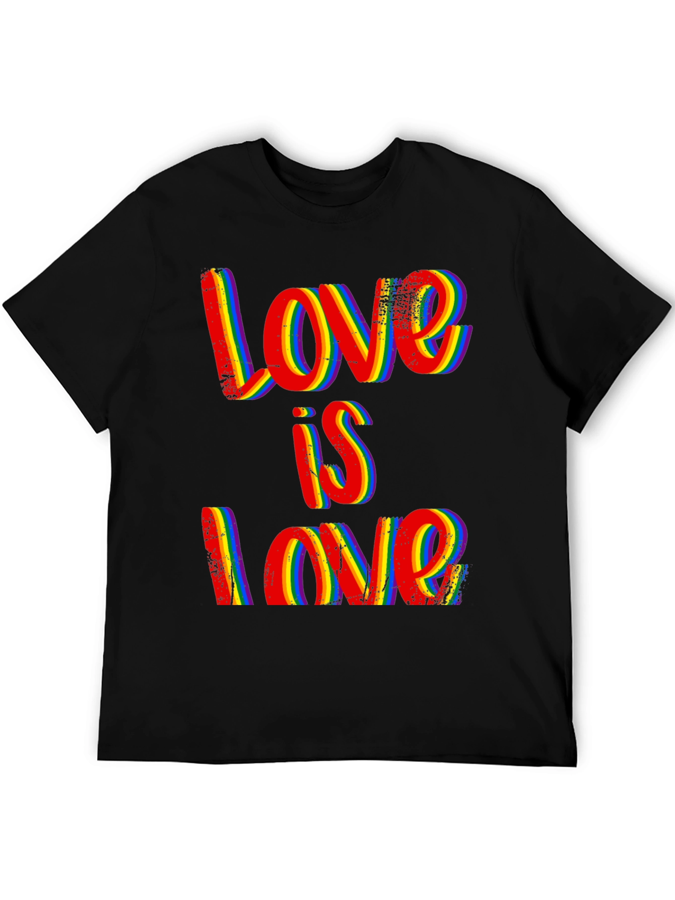 Love is Love Rainbow Pride Graphic T-Shirt