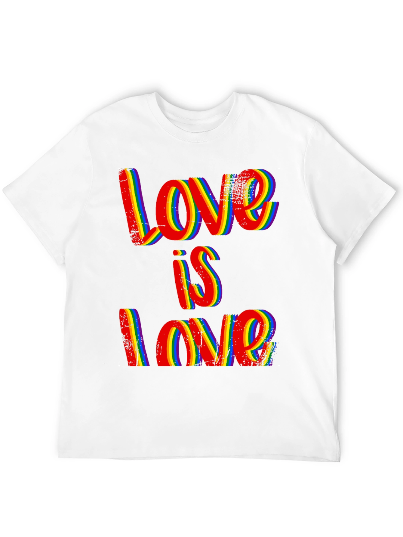 Love is Love Rainbow Pride Graphic T-Shirt