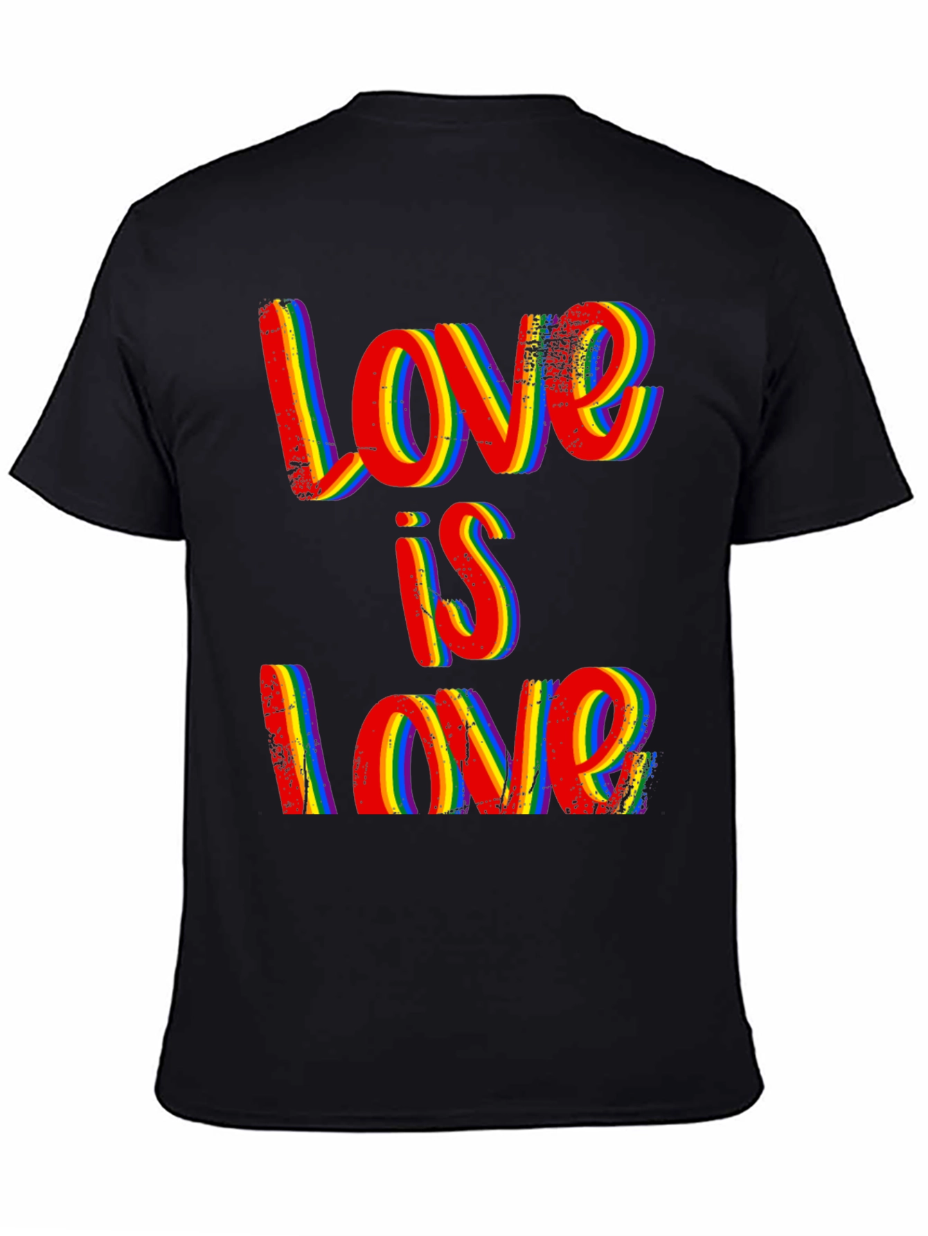 Love is Love Rainbow Pride Graphic T-Shirt