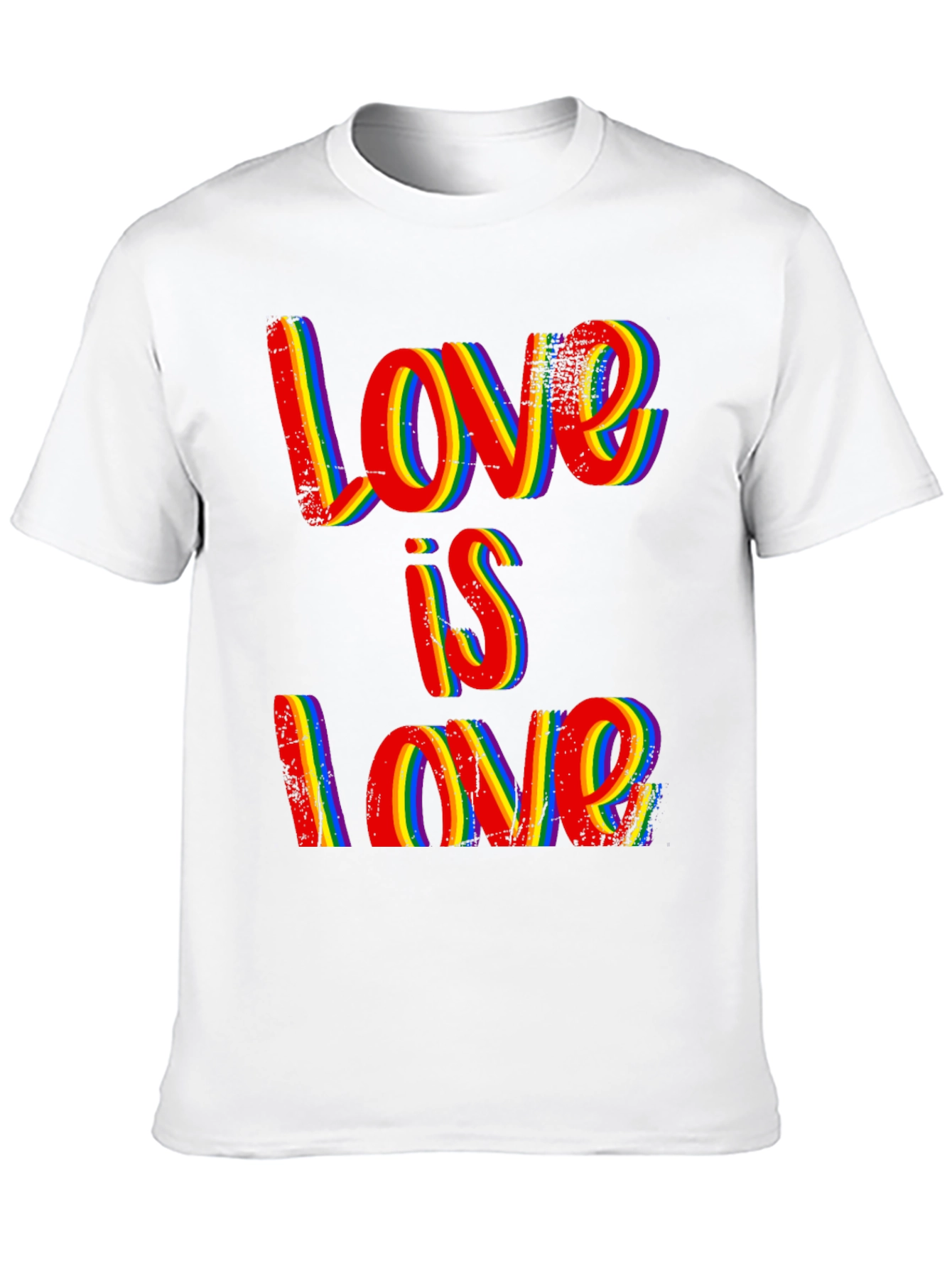 Love is Love Rainbow Pride Graphic T-Shirt