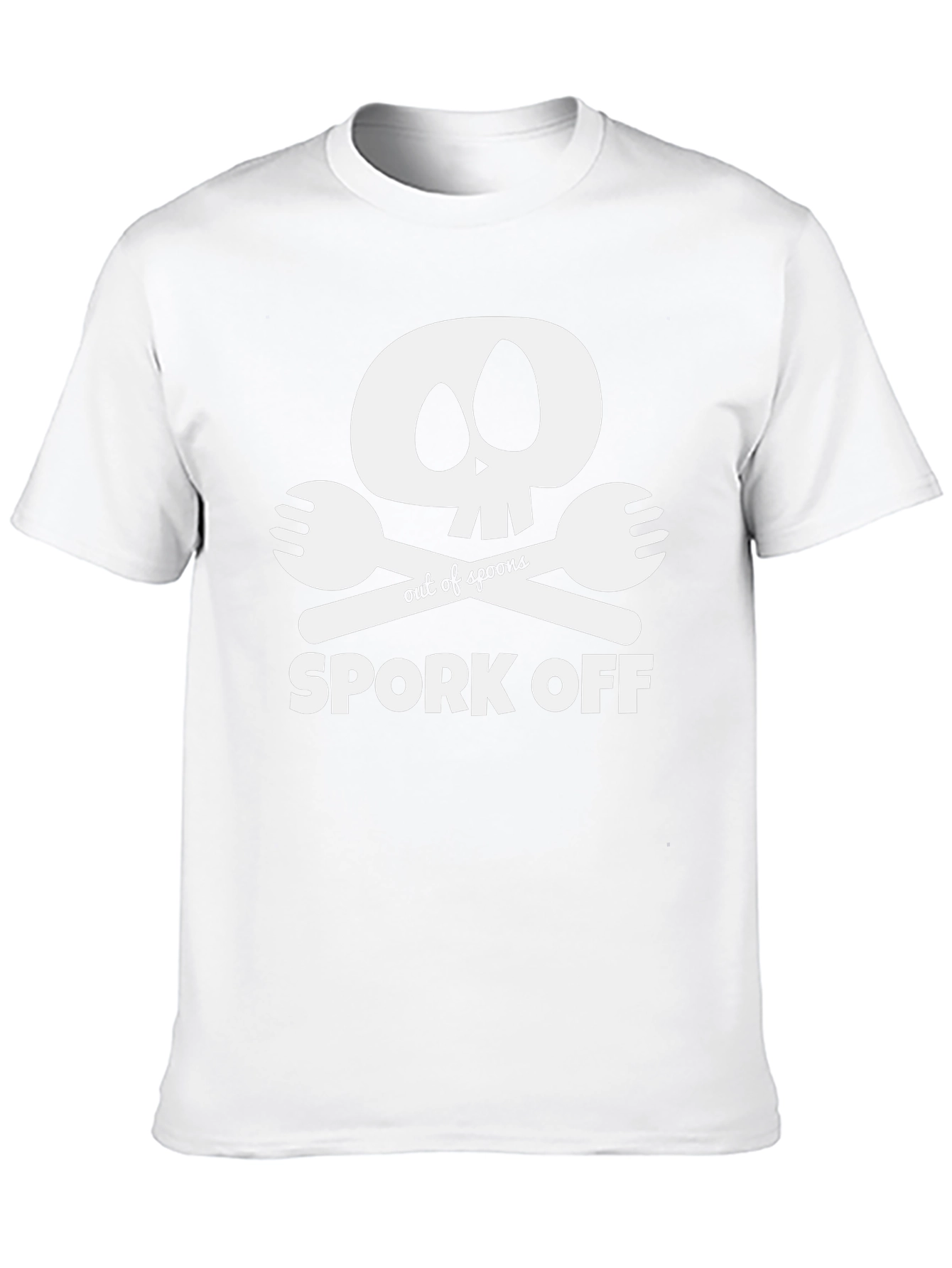Spork Off T-Shirt - Skull & Cutlery Design