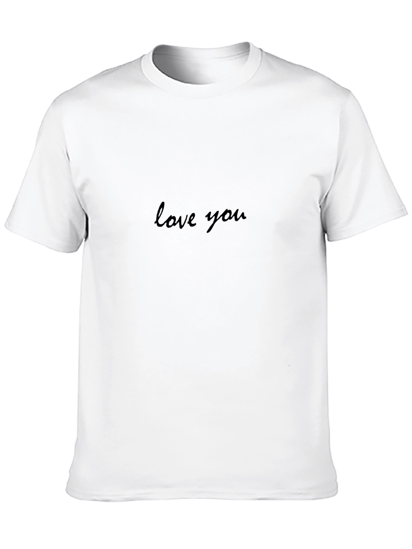 Love You Script Black T-Shirt