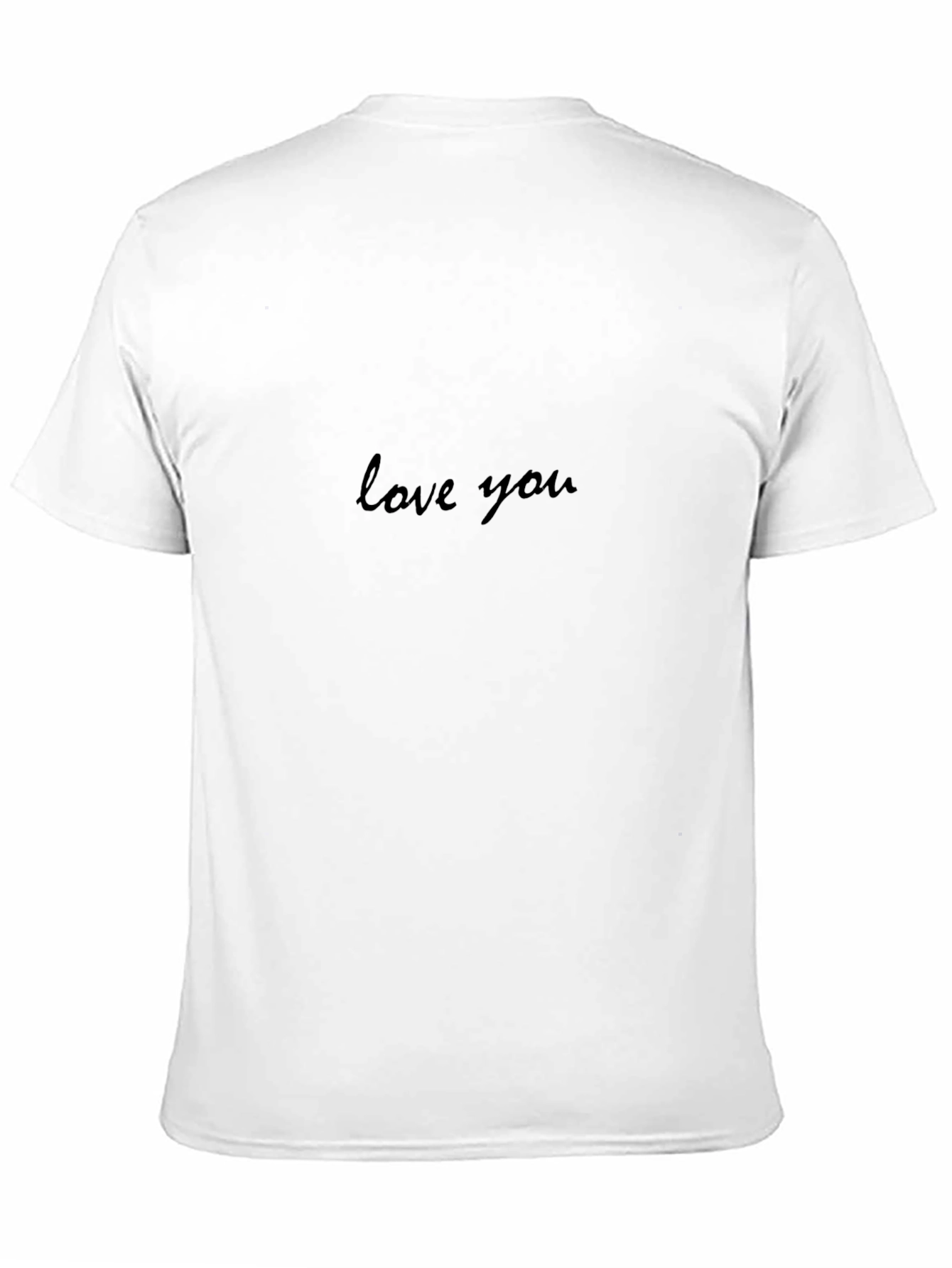 Love You Script Black T-Shirt