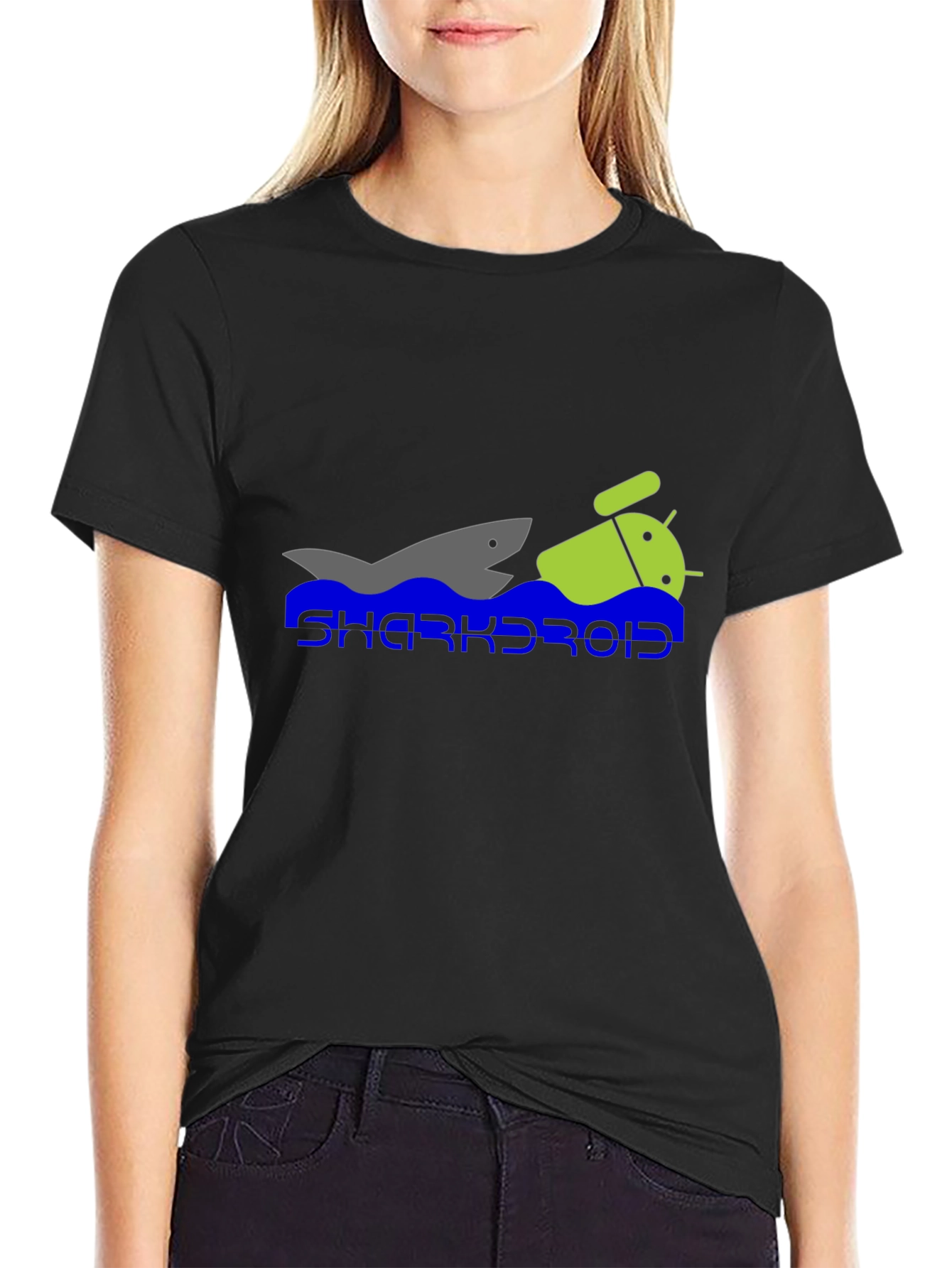 Sharkroid Graphic T-Shirt - Black