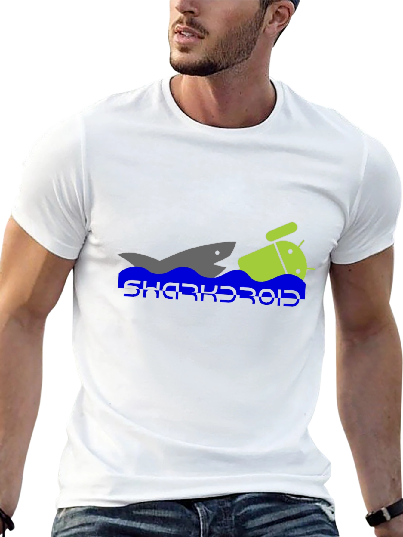 Sharkroid Graphic T-Shirt - Black