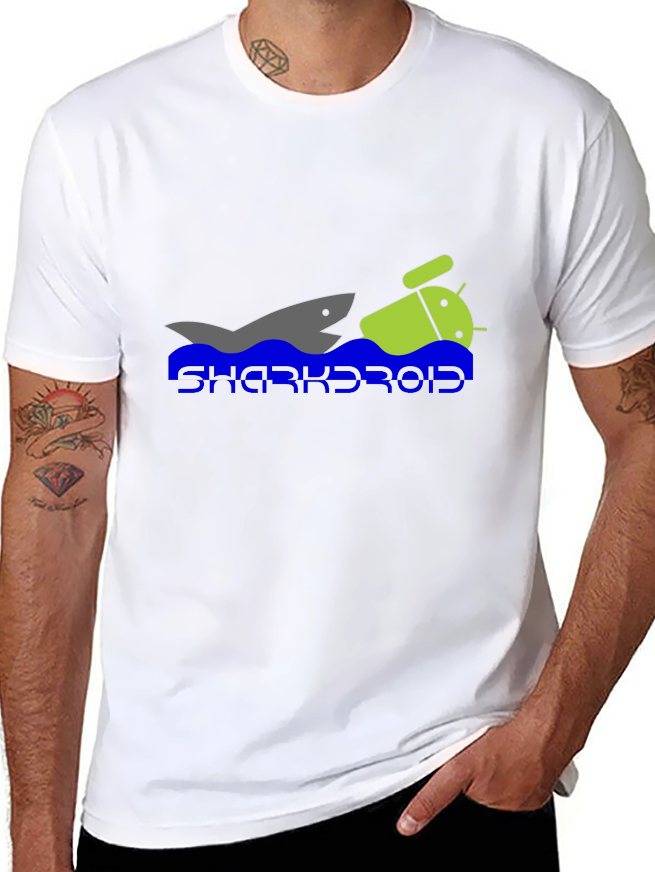 Sharkroid Graphic T-Shirt - Black