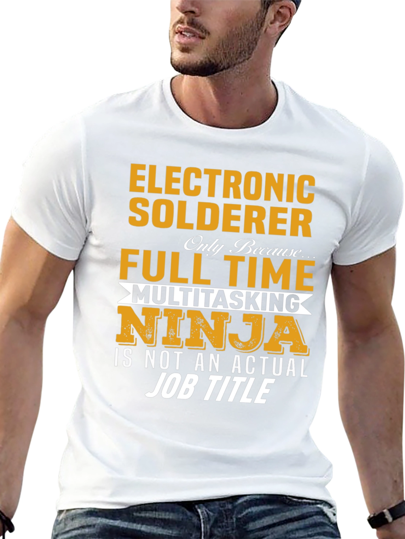 Electronic Solderer Full Time Ninja T-Shirt