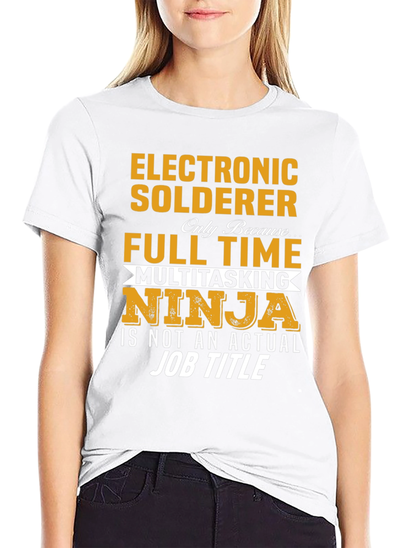 Electronic Solderer Full Time Ninja T-Shirt
