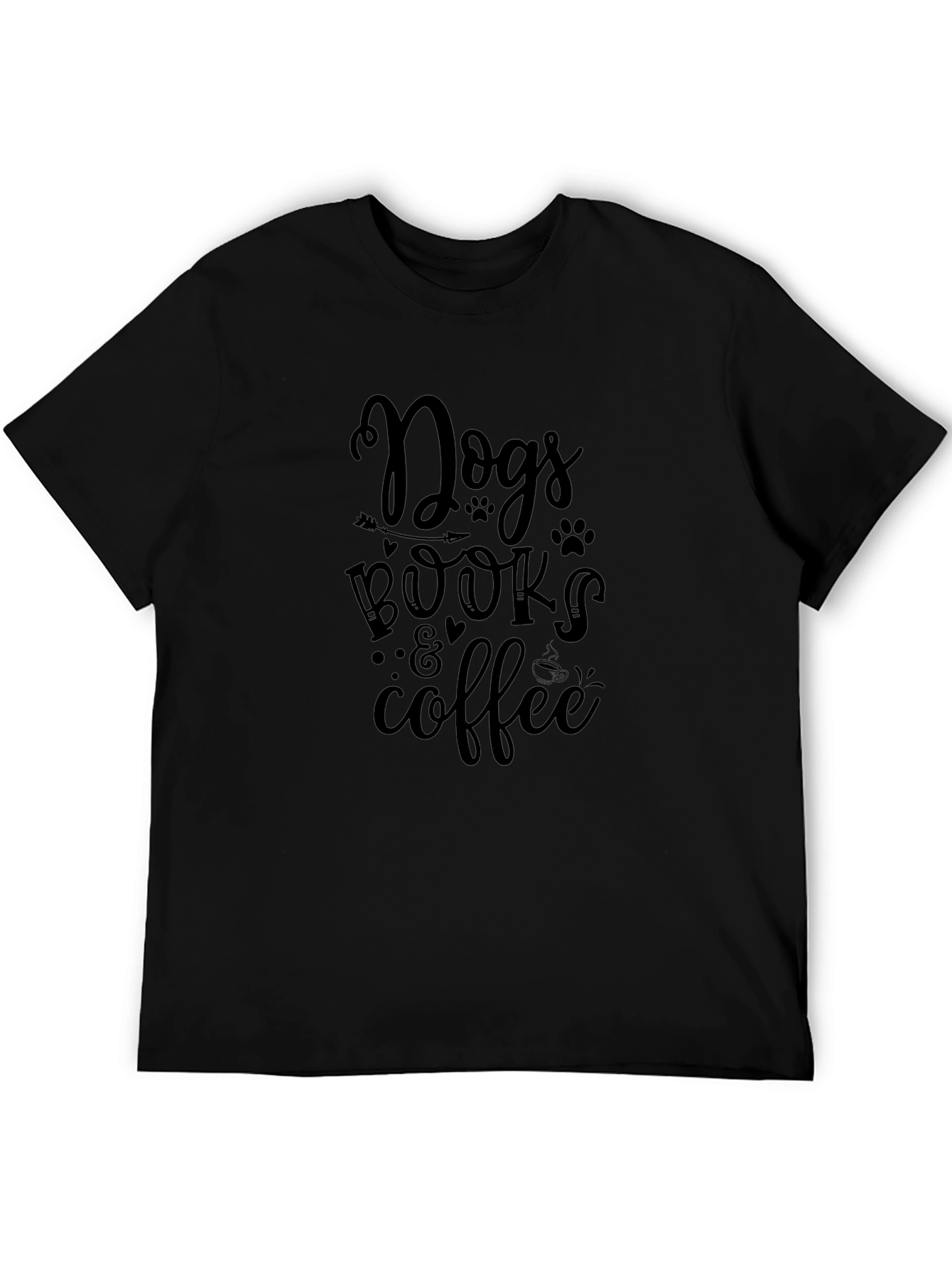 Dogs Books & Coffee Graphic Tee