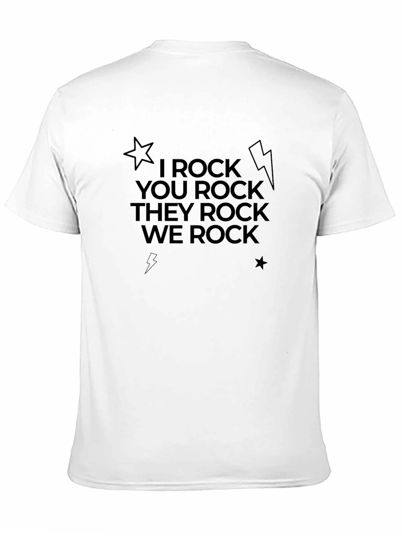 I Rock Statement Black T-Shirt