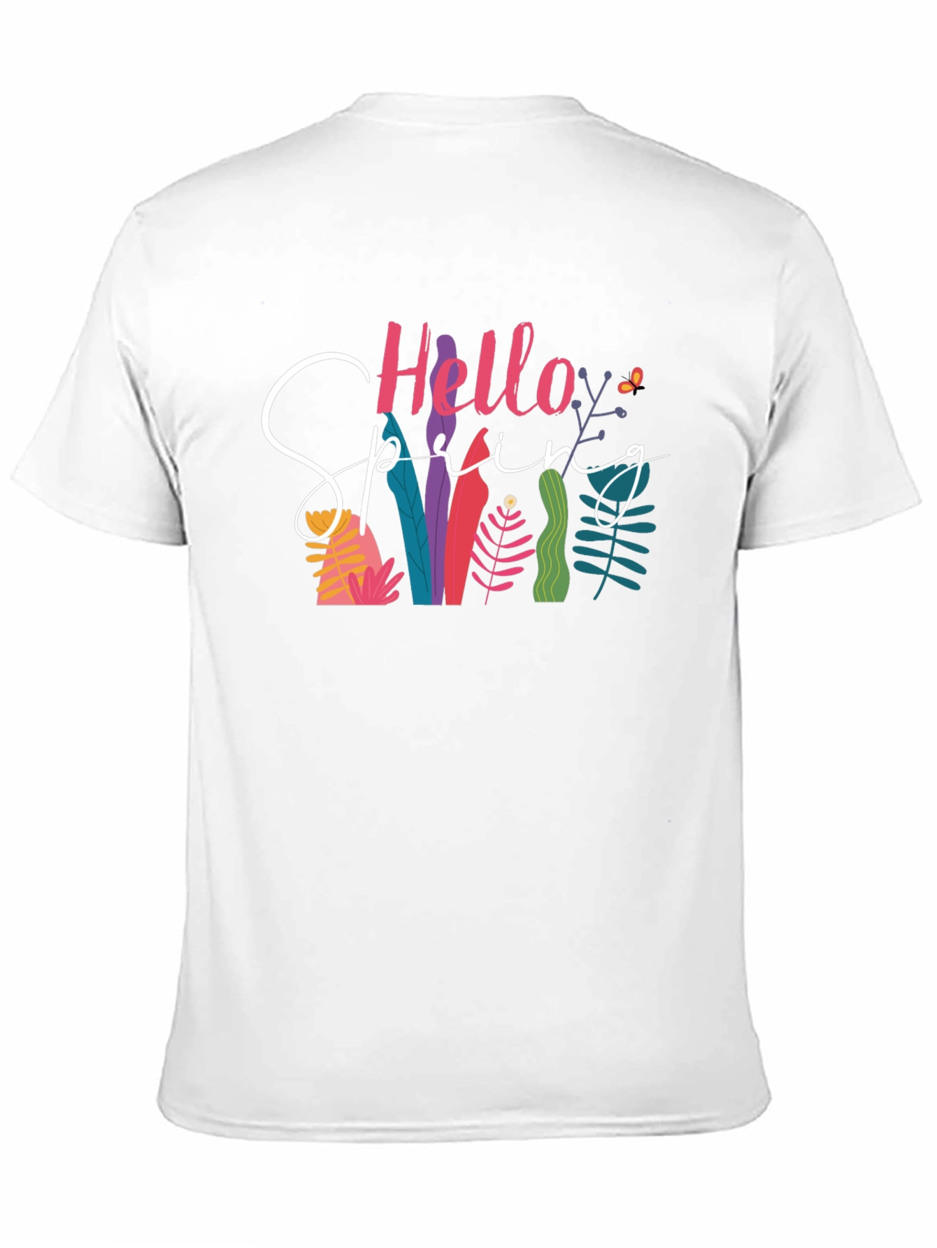 Hello Spring Black T-Shirt