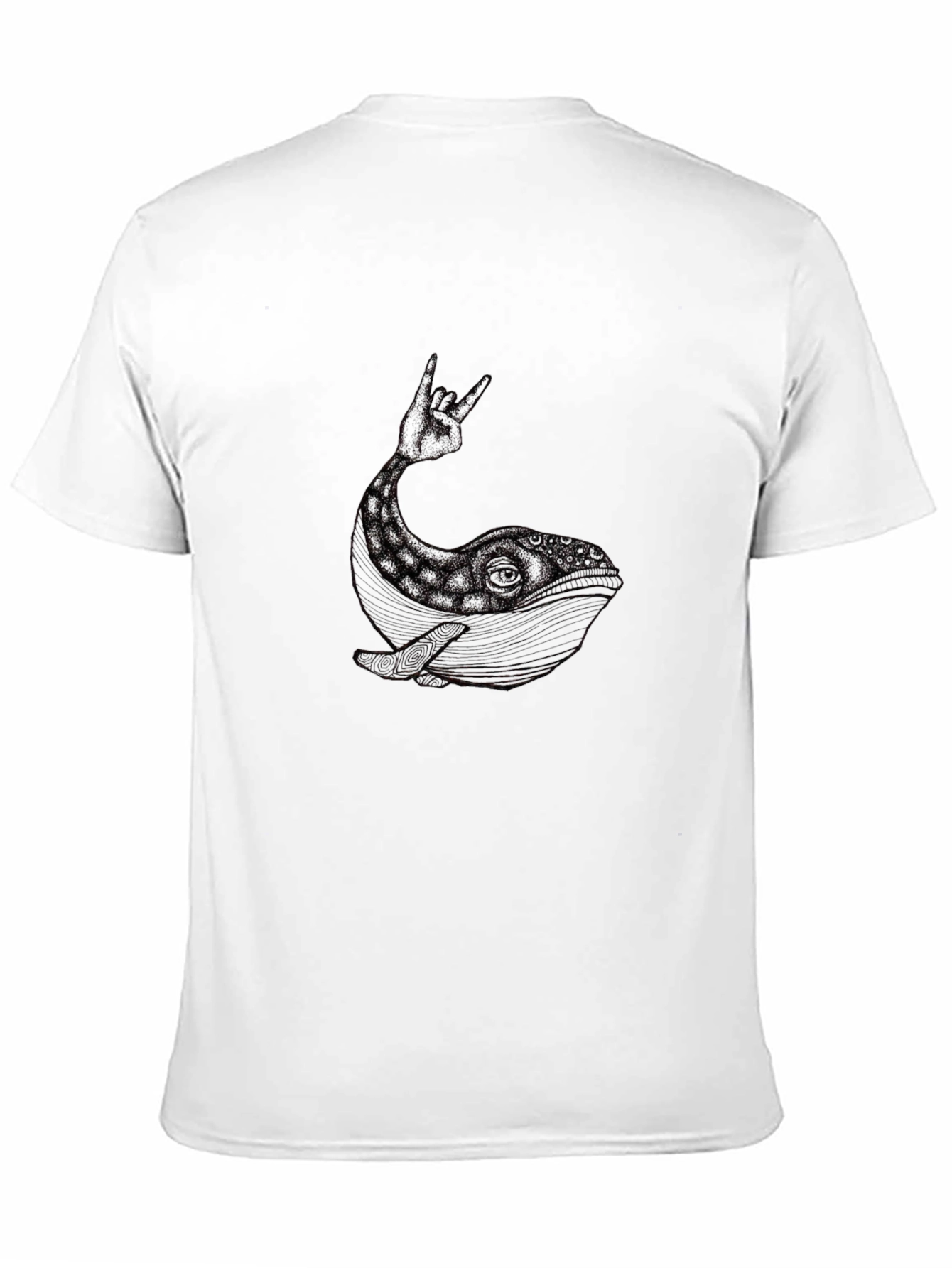 Whale Rock Hand Gesture Graphic Tee