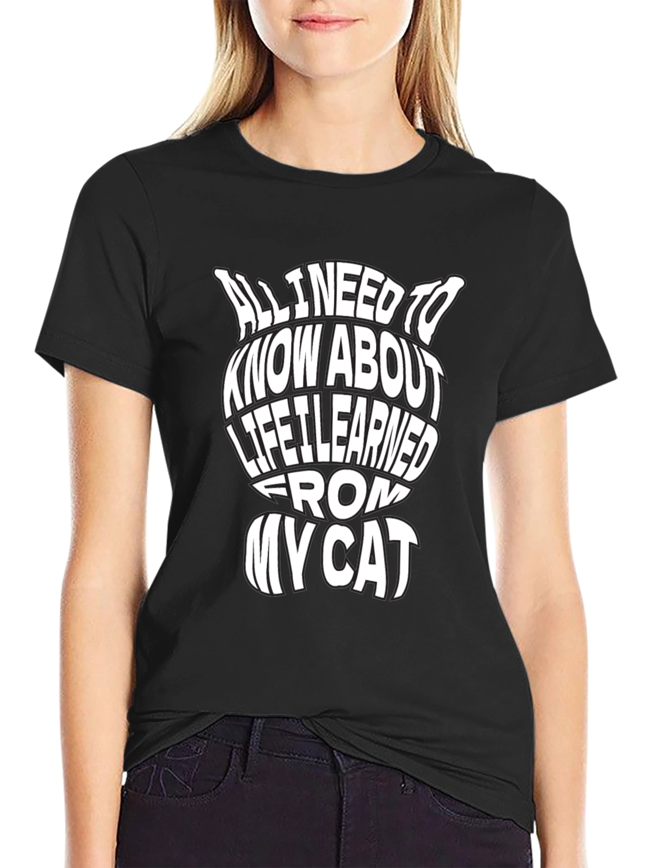 Funny Cat Lover T-Shirt - Life Lessons Tee