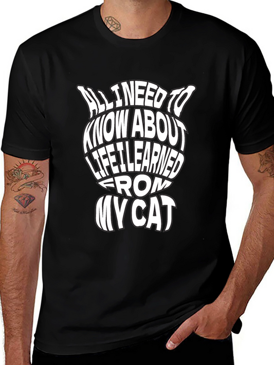 Funny Cat Lover T-Shirt - Life Lessons Tee