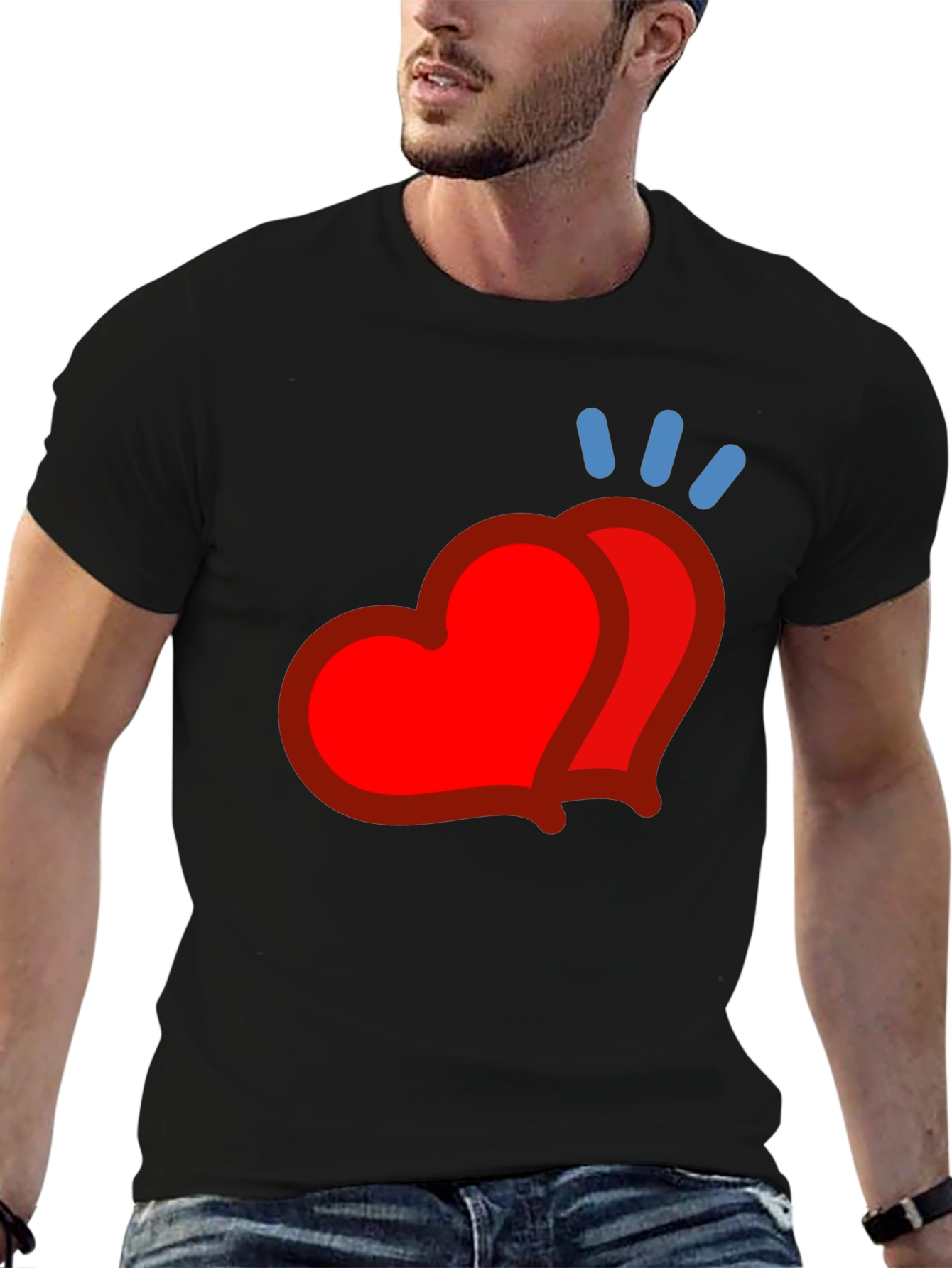Heart Emoji Graphic Tee - Modern Casual Style