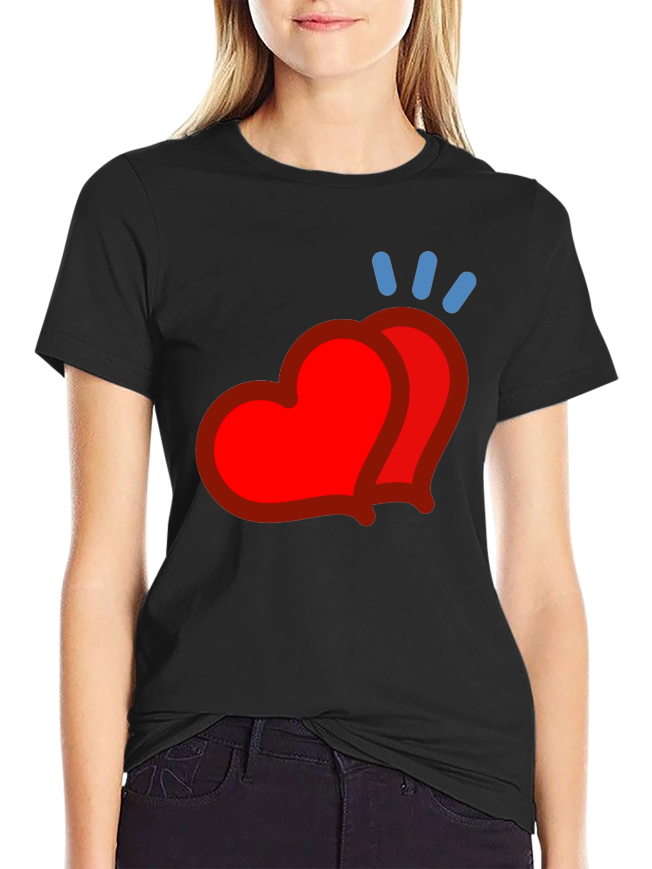 Heart Emoji Graphic Tee - Modern Casual Style