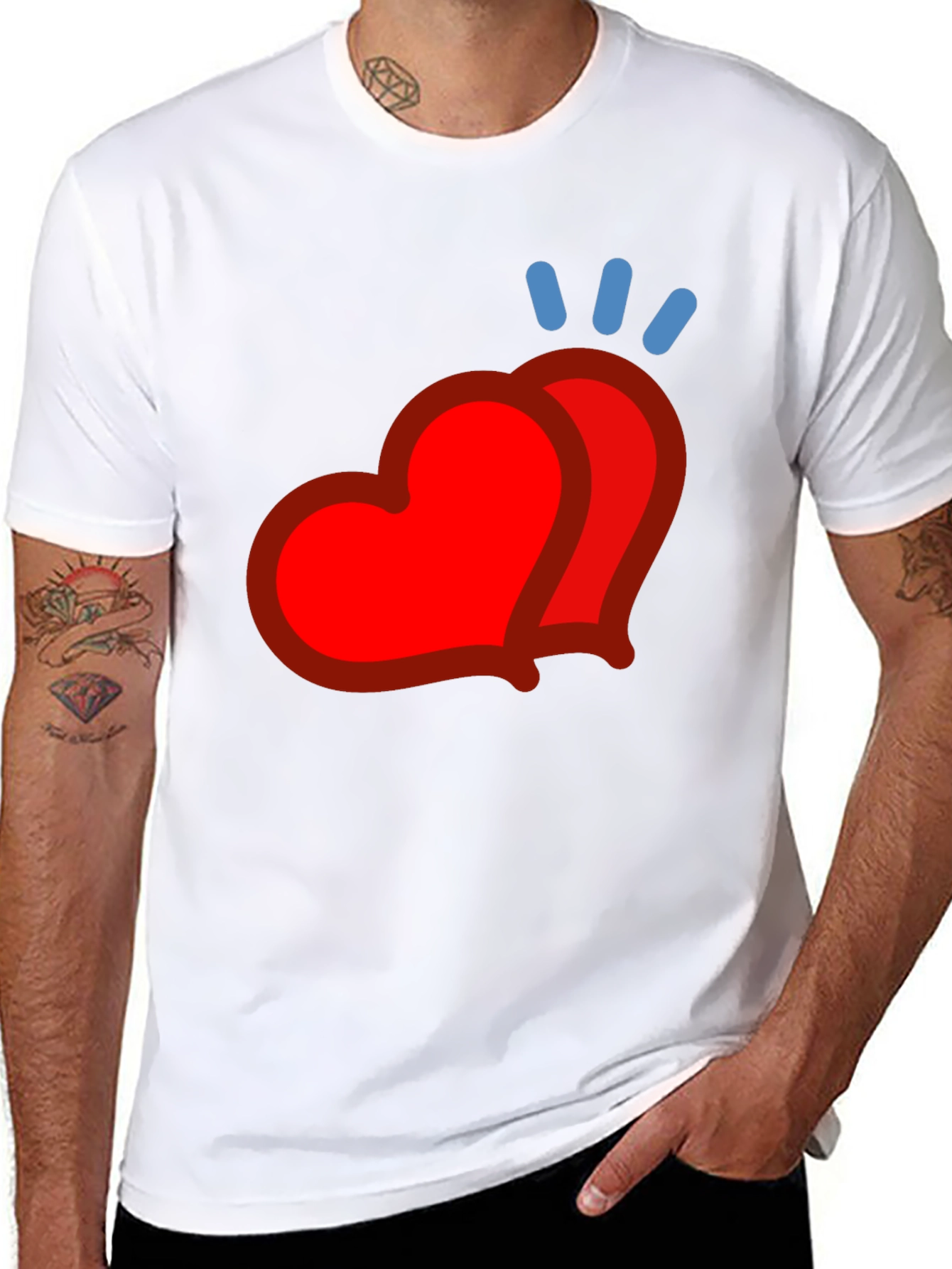 Heart Emoji Graphic Tee - Modern Casual Style