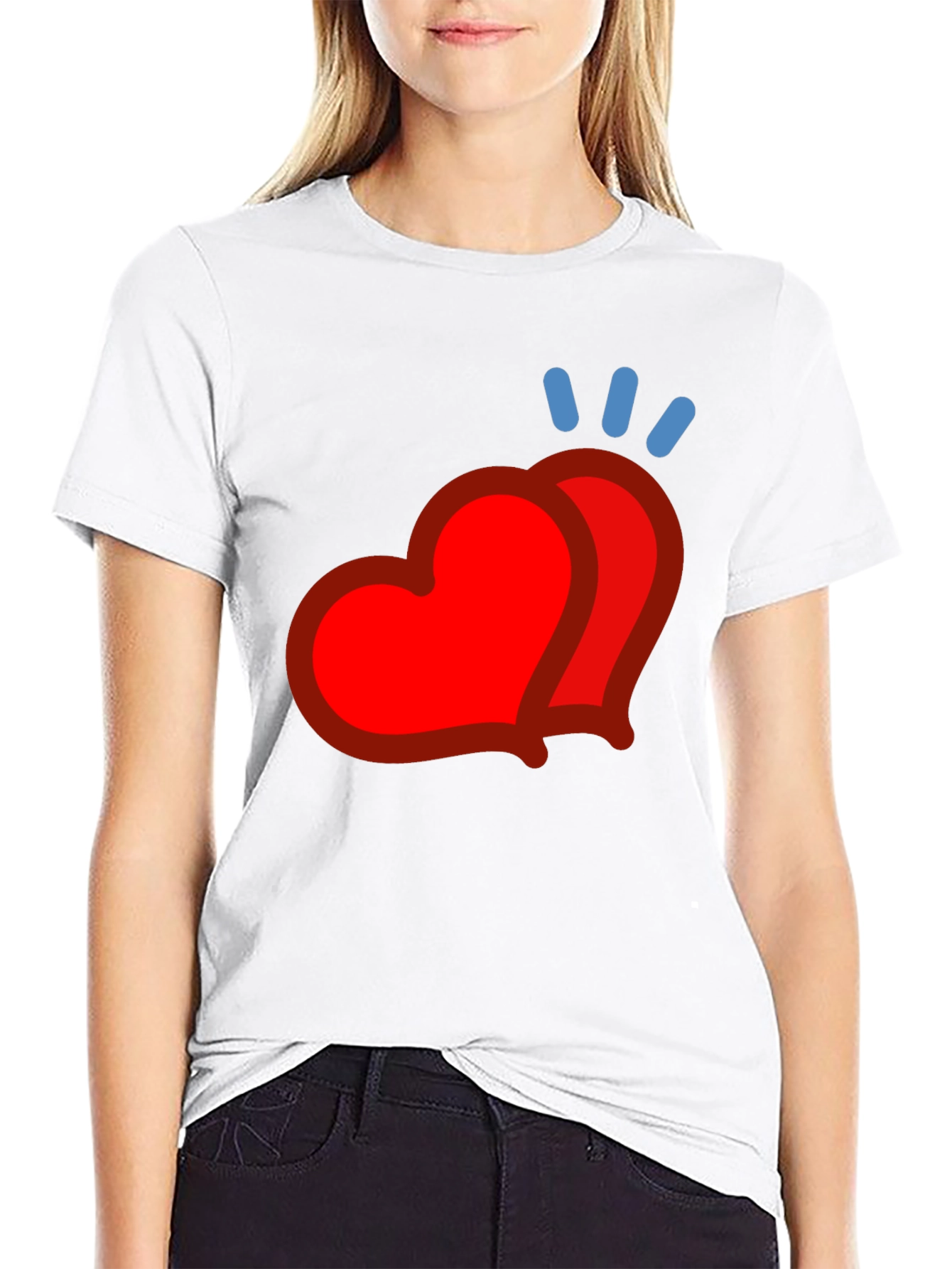 Heart Emoji Graphic Tee - Modern Casual Style