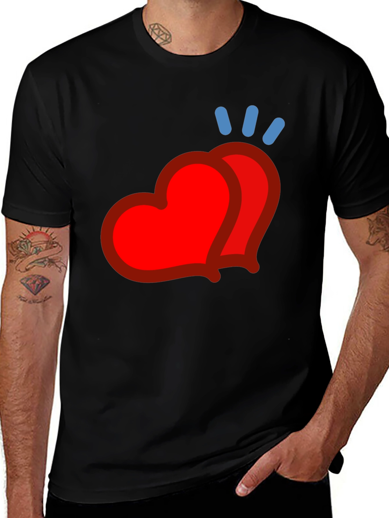 Heart Emoji Graphic Tee - Modern Casual Style