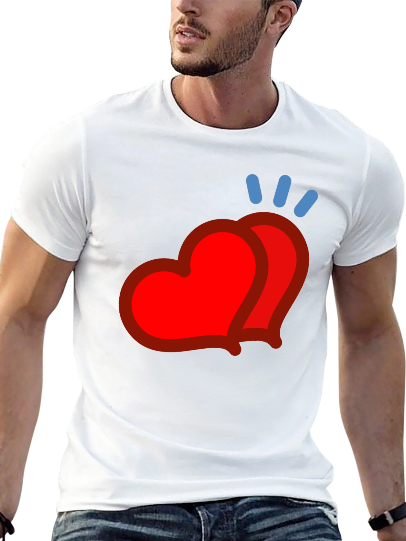 Heart Emoji Graphic Tee - Modern Casual Style