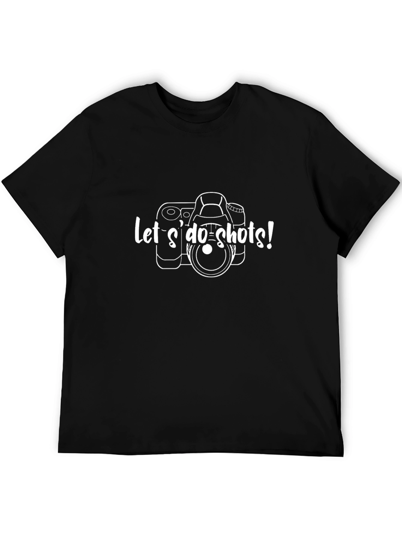 Lets Do Shots Camera Graphic T-Shirt