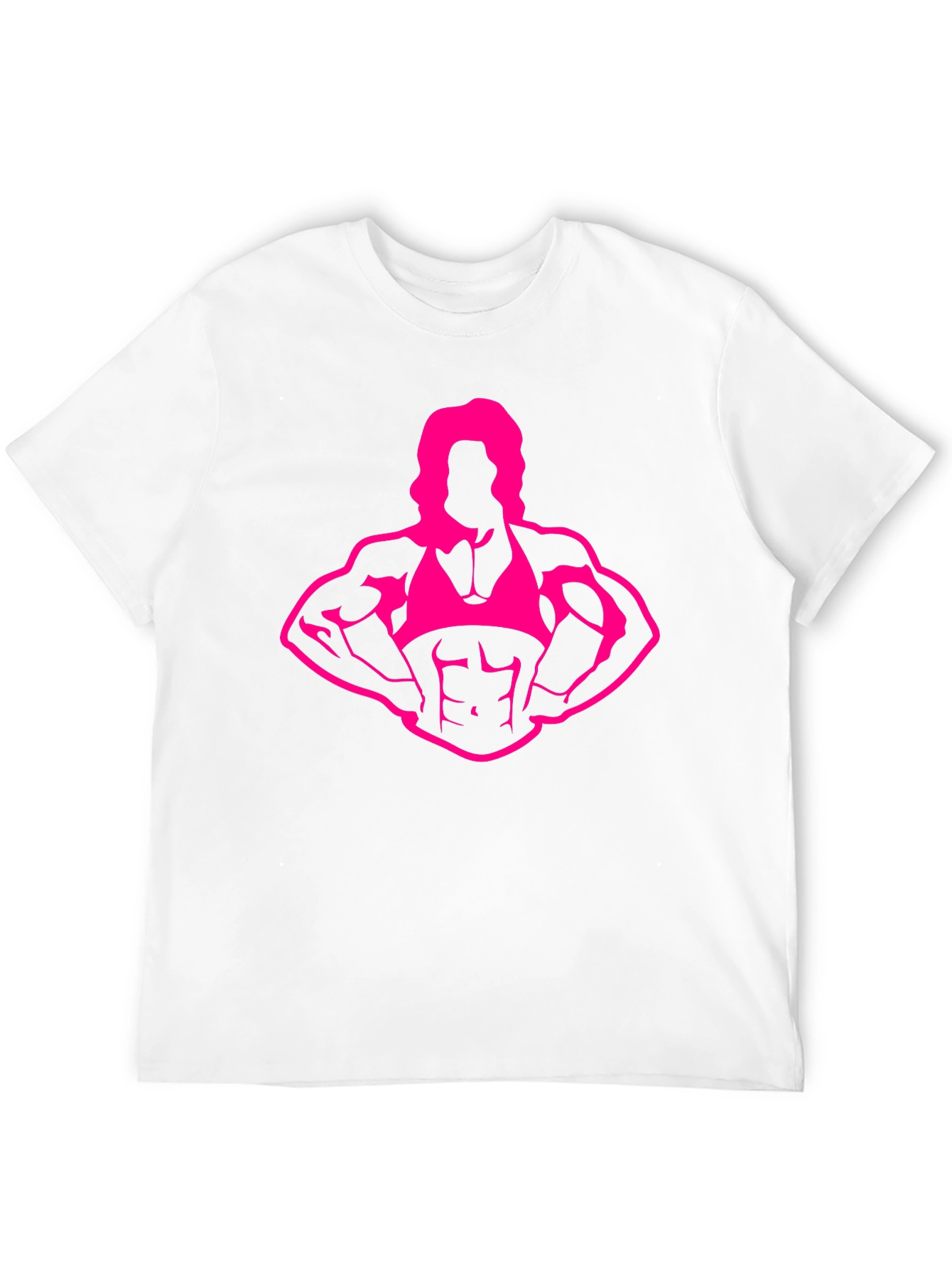 Muscle Woman Graphic Tee - Bodybuilder Print