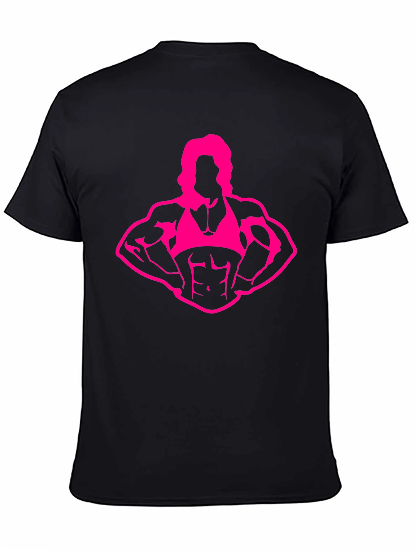 Muscle Woman Graphic Tee - Bodybuilder Print